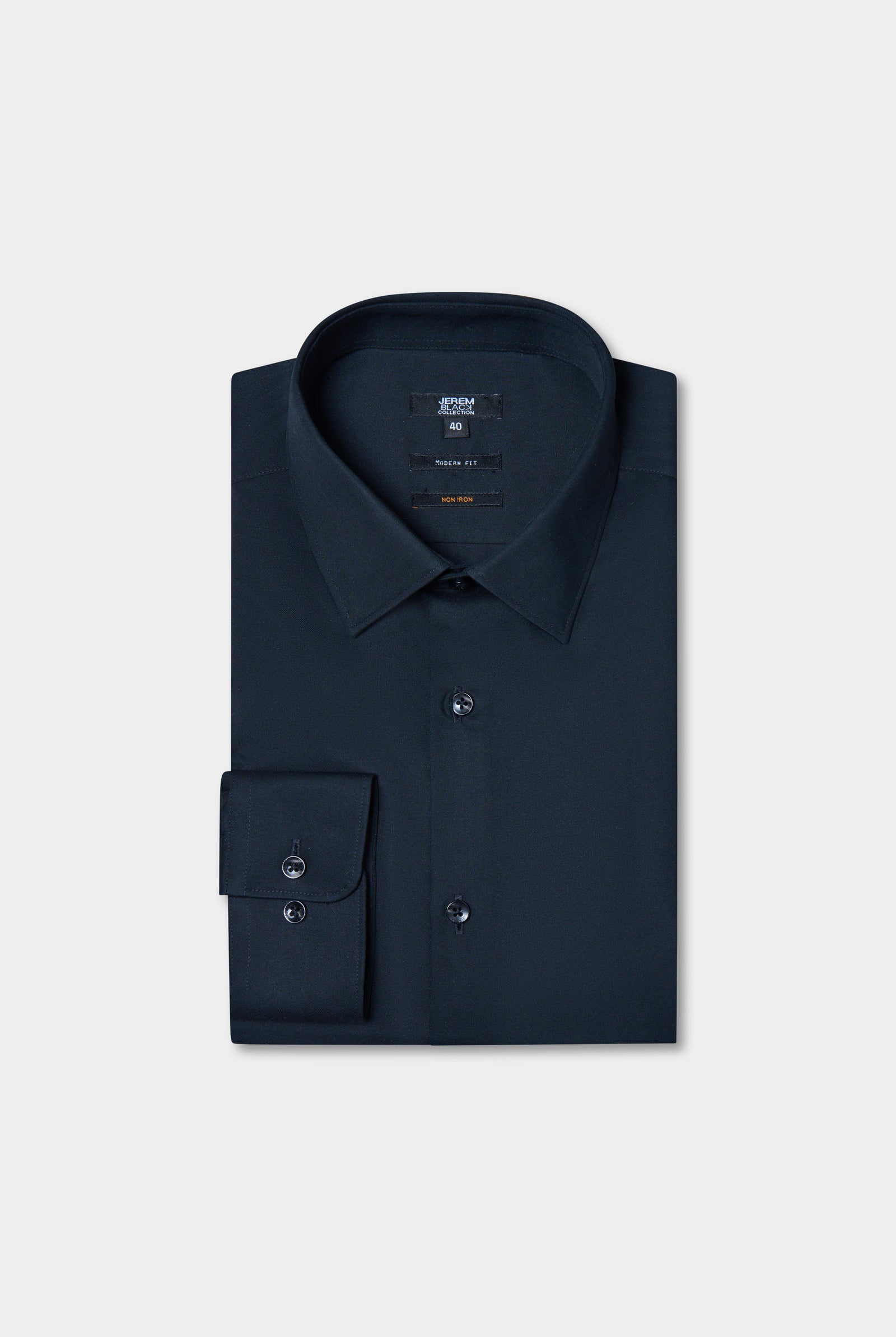 Chemise, twill de coton sans repassage comfort fit Jerem, col classique, coupe droite