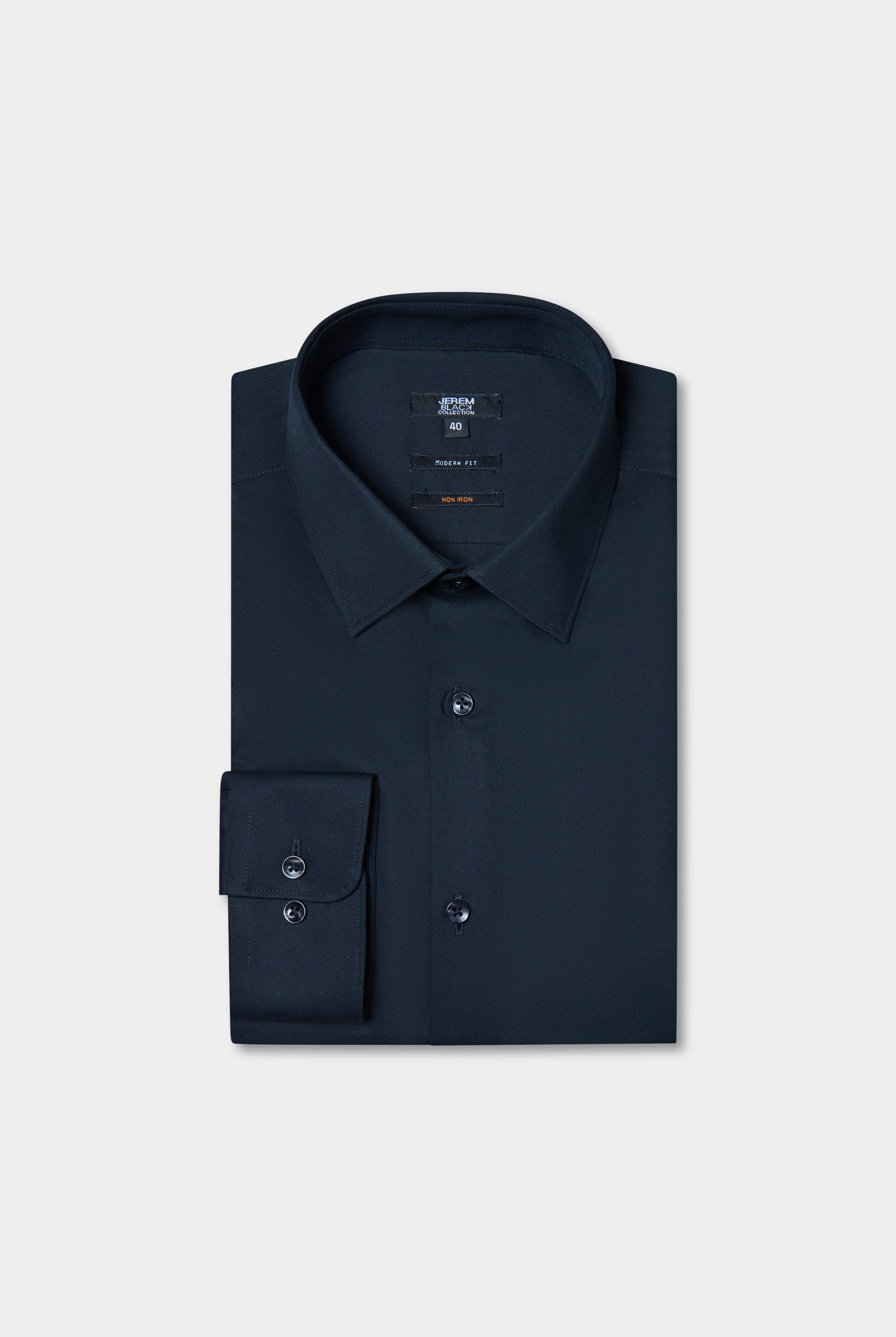 Chemise, twill de coton sans repassage comfort fit Jerem, col classique, coupe droite
