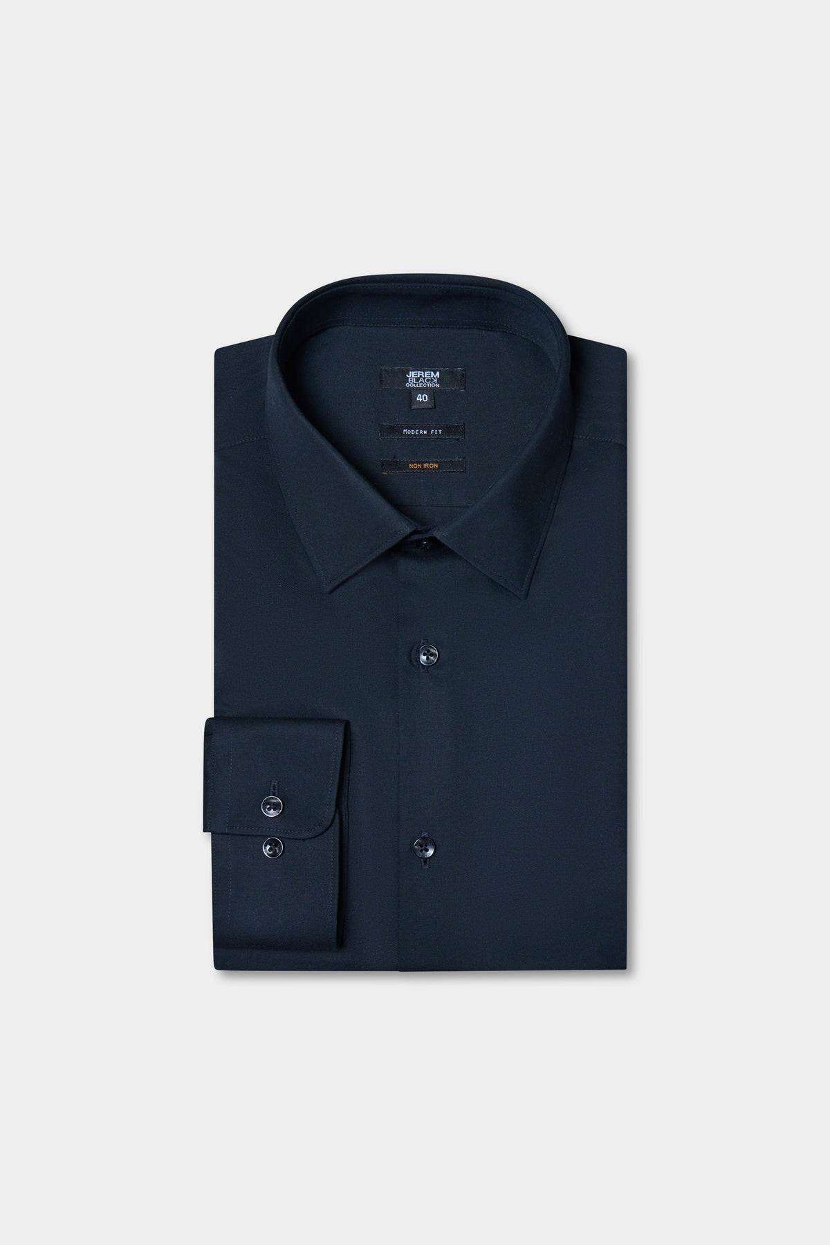 Chemise, twill de coton sans repassage comfort fit Jerem, col classique, coupe droite