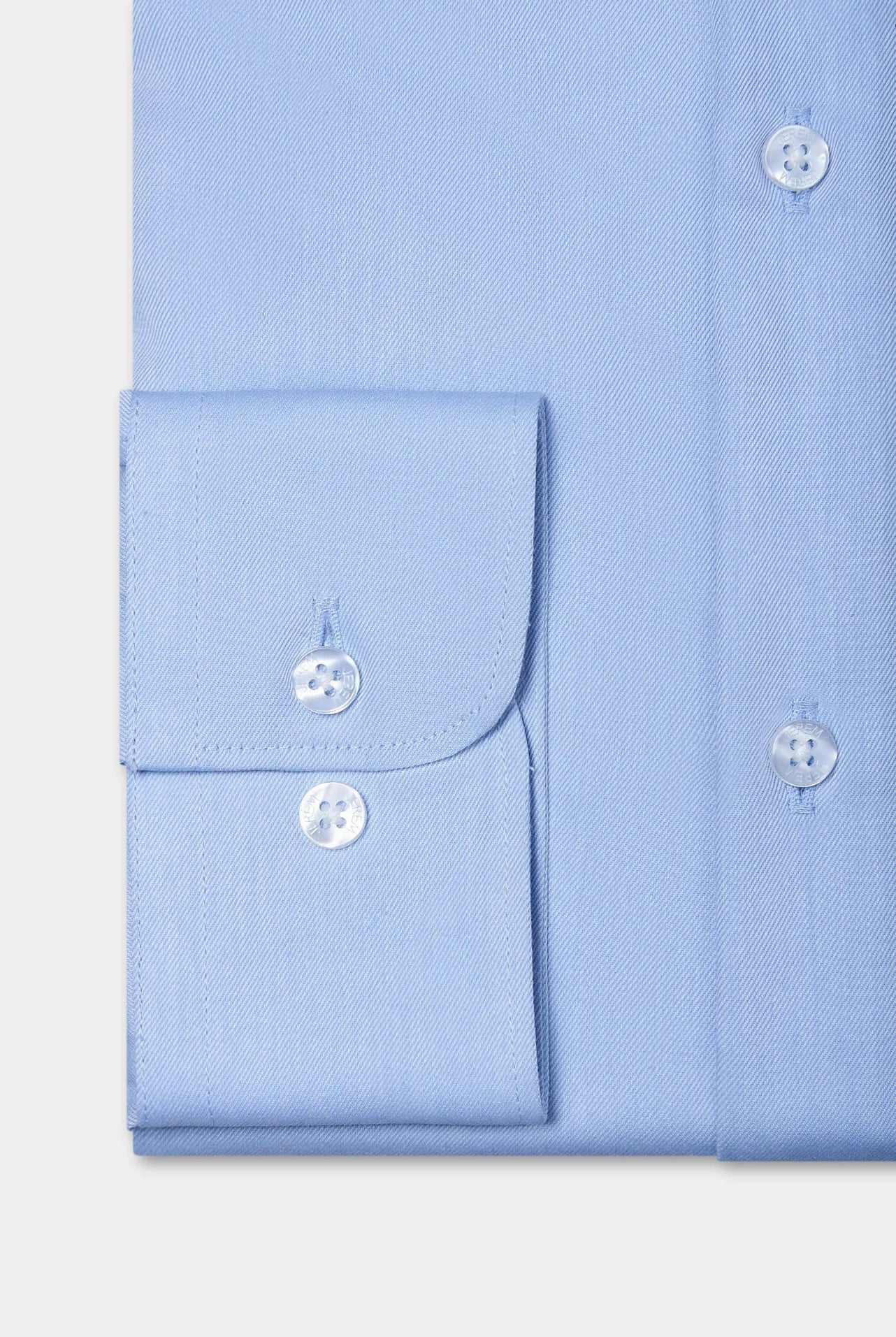 Twill de coton sans repassage comfort fit — Chemise Jerem, col classique