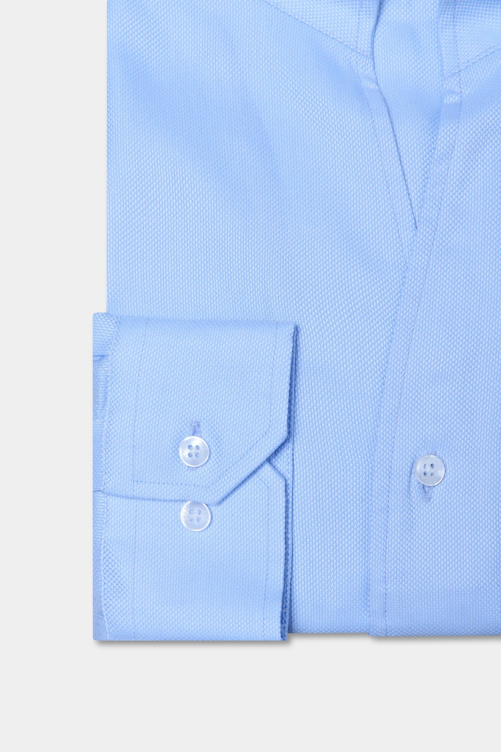 Pur coton — Chemise texturée Jerem, coupe ajustée, repassage facile