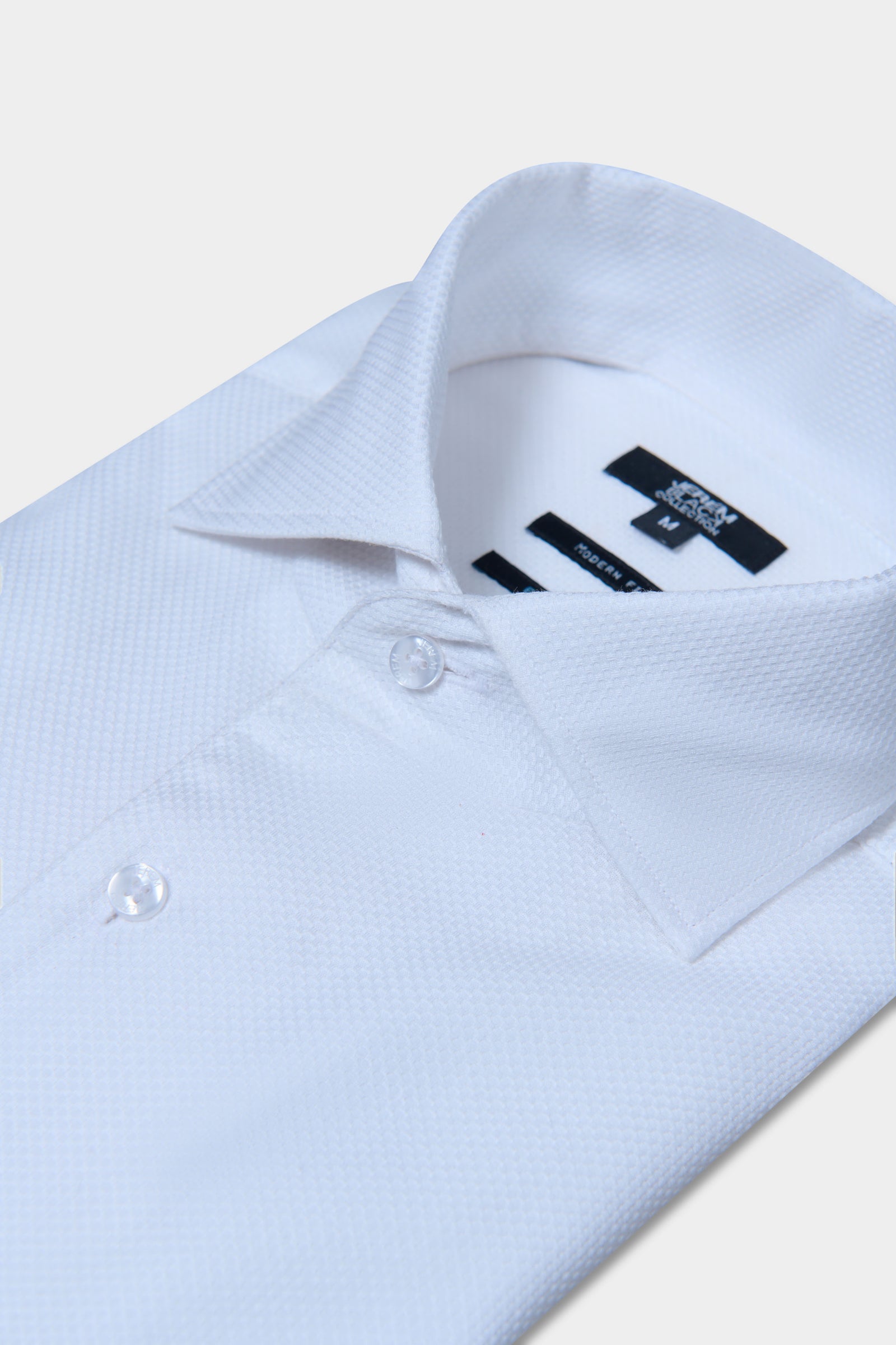 Chemise texturée en coton repassage facile coupe droite, Jerem