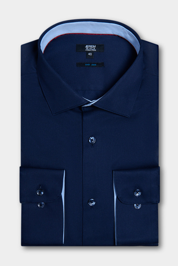 Chemise Jerem, col semi-italien, coupe ajustée
