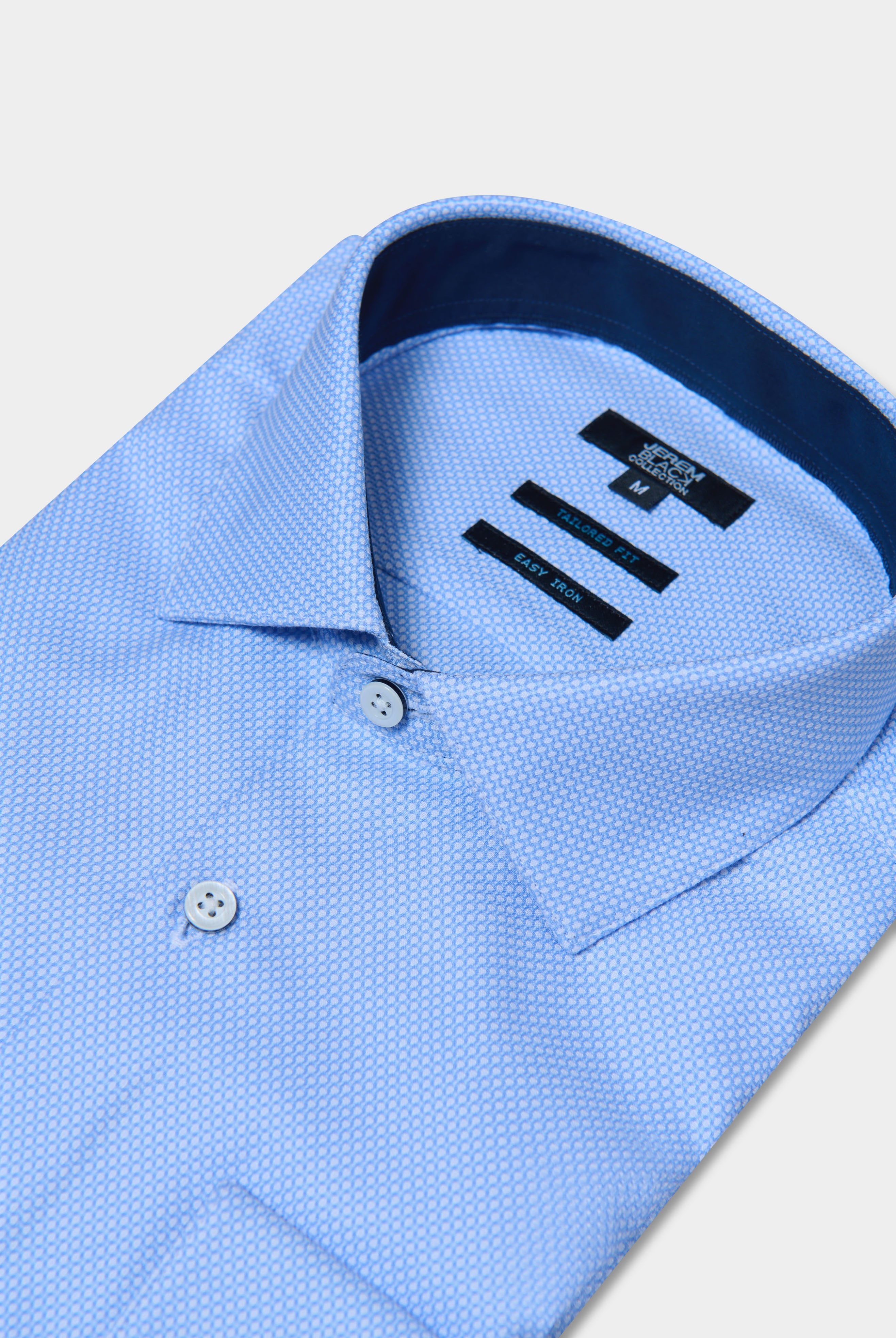 Chemise texturée, coton repassage facile coupe ajustée Jerem, coupe ajustée, repassage facile