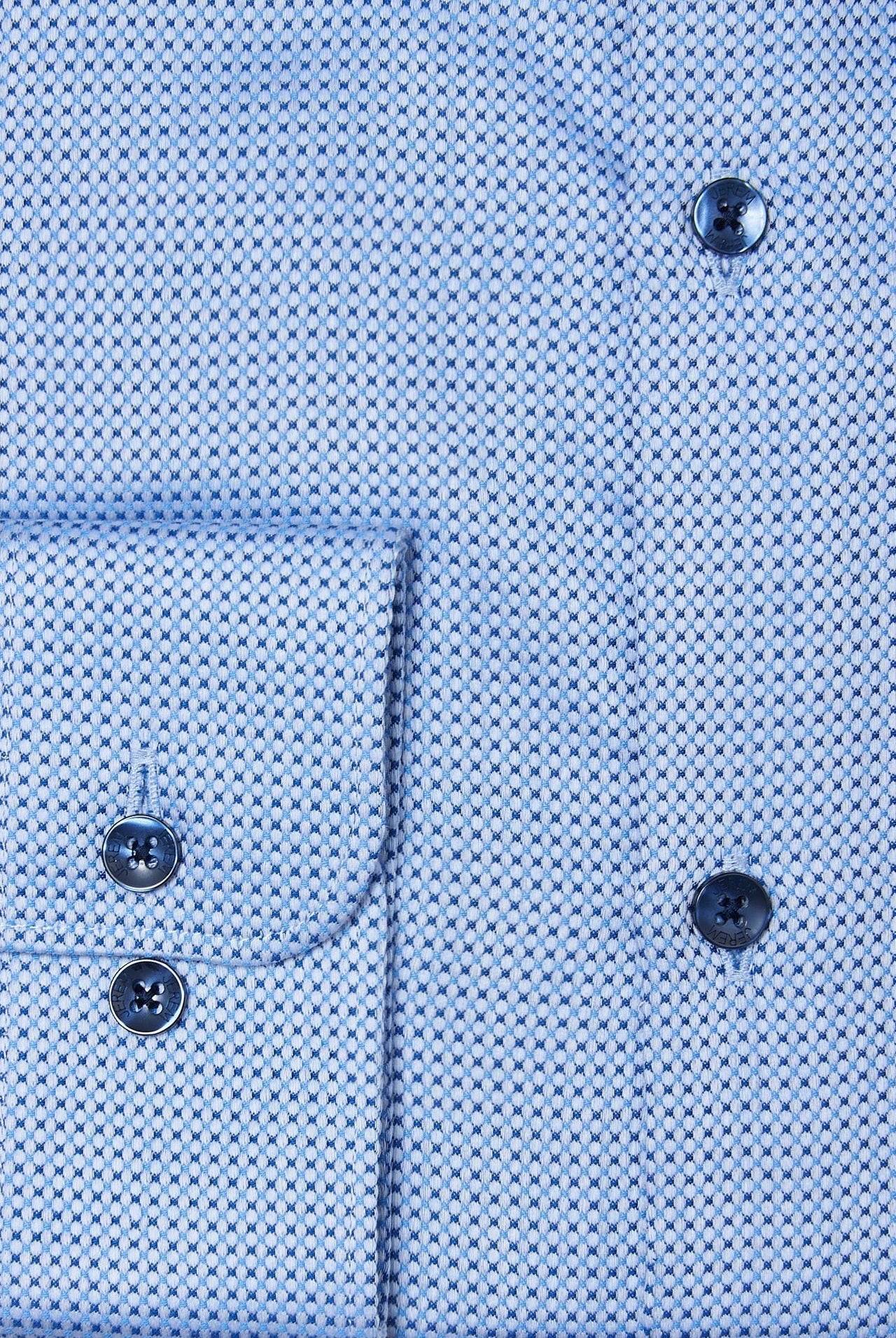 Coton sans repassage coupe droite — Chemise texturée Jerem, sans repassage, col classique
