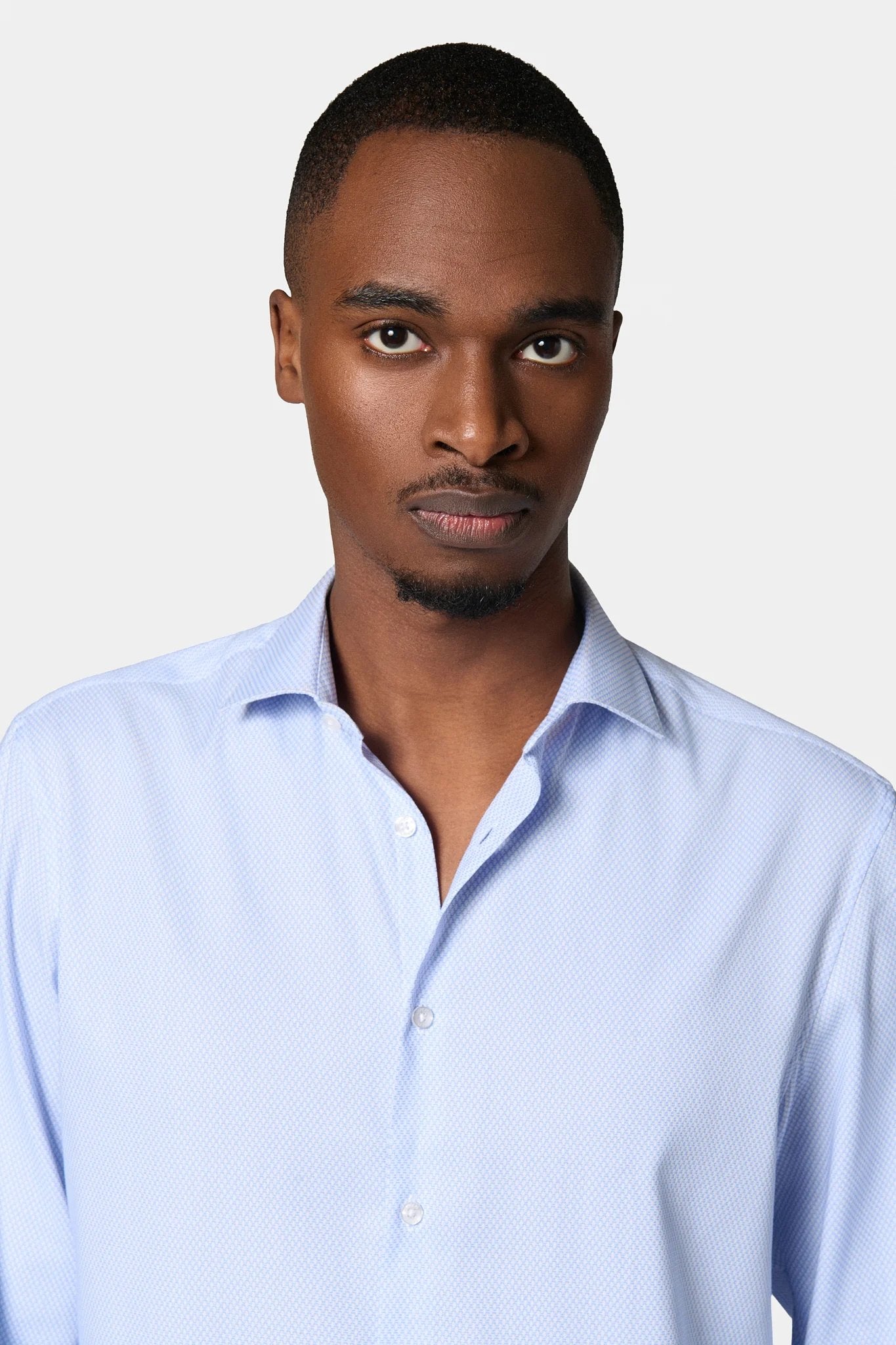 Chemise technique Jerem, col semi-italien, manches courtes