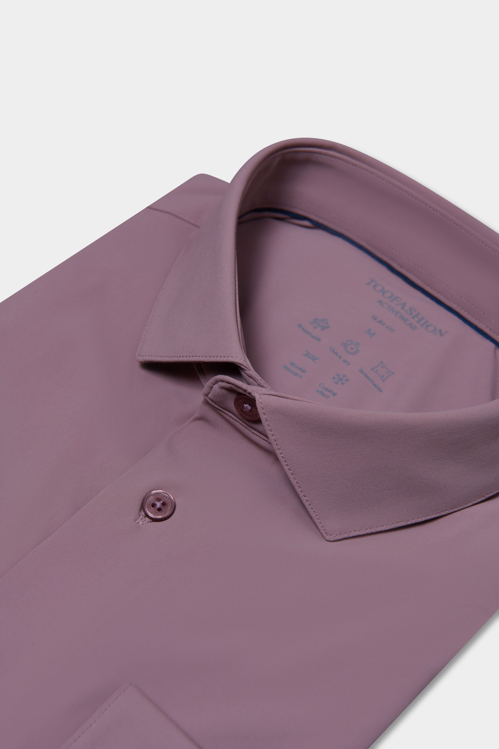 Chemise en matière stretch infroissable Slim fit ligne Activewear Jerem, col semi-italien vue 9