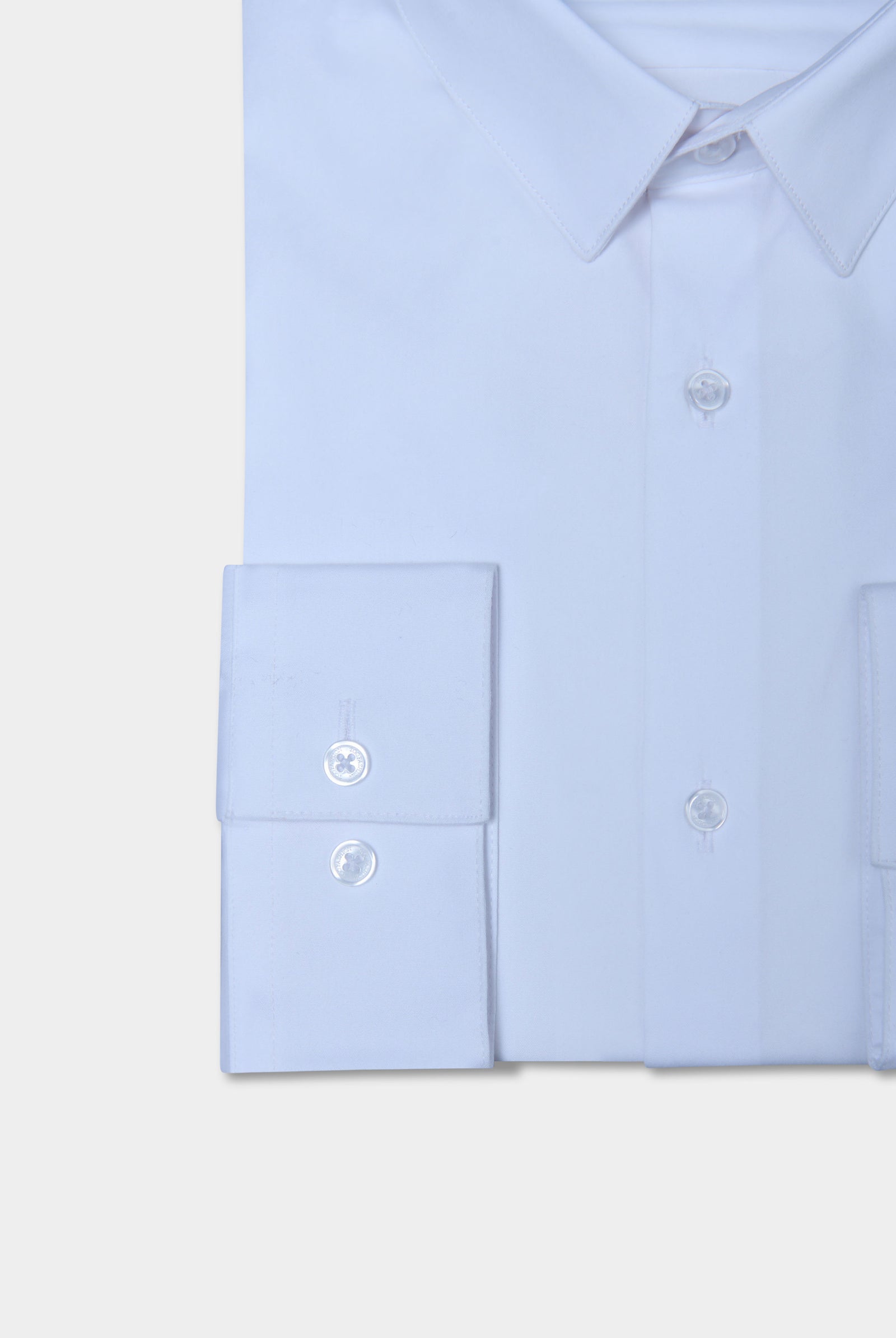 Popeline de coton stretch slim fit — Chemise Jerem, col classique