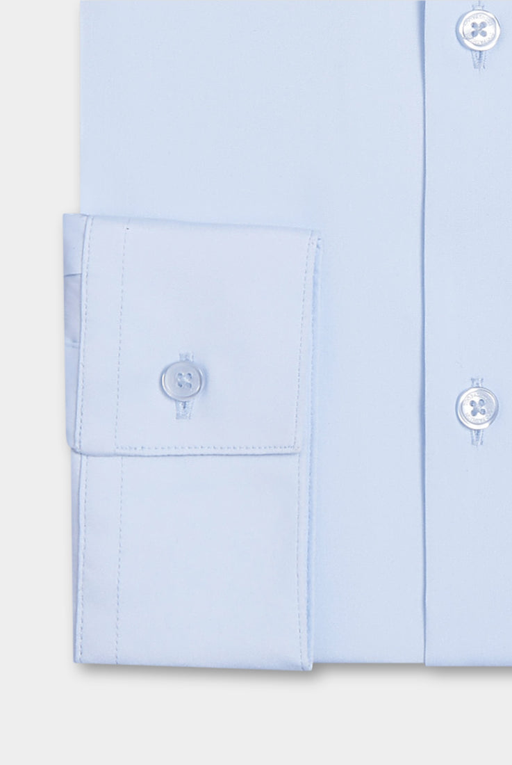 Chemise en popeline de coton stretch slim fit Jerem, col classique vue 9