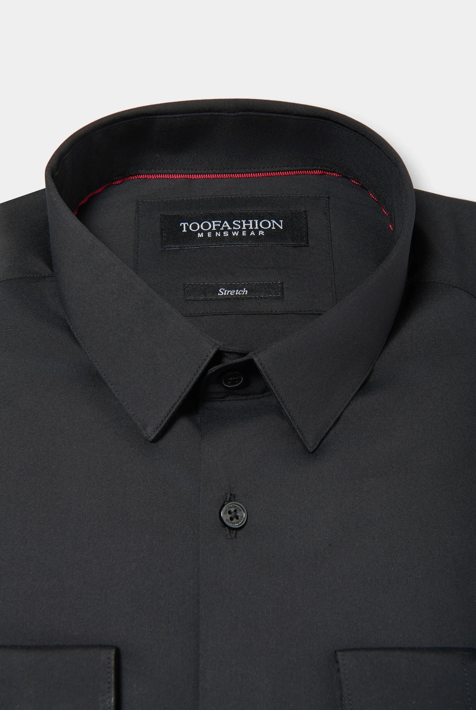 Chemise en popeline de coton stretch slim fit Jerem, col classique vue 5
