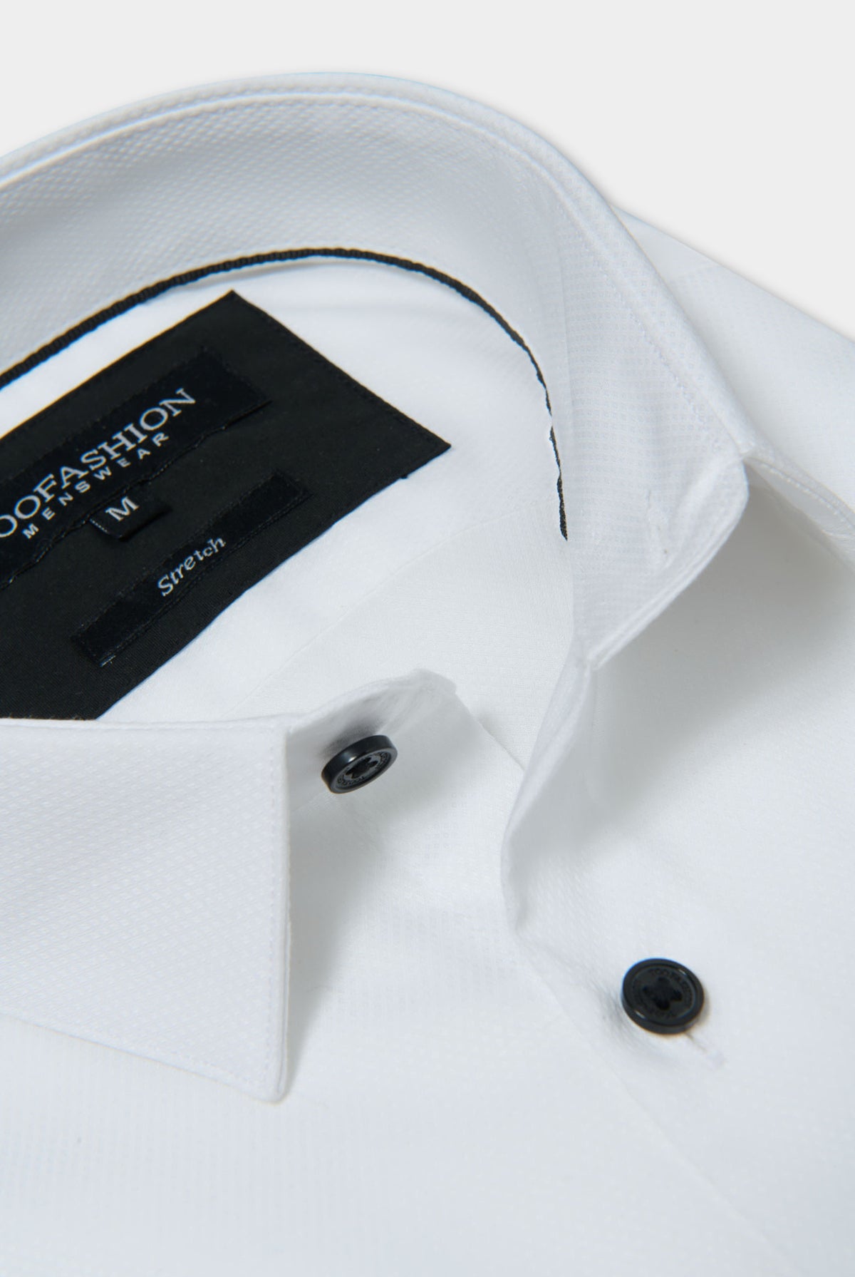 Chemise texturée, coton stretch slim fit Jerem, col classique