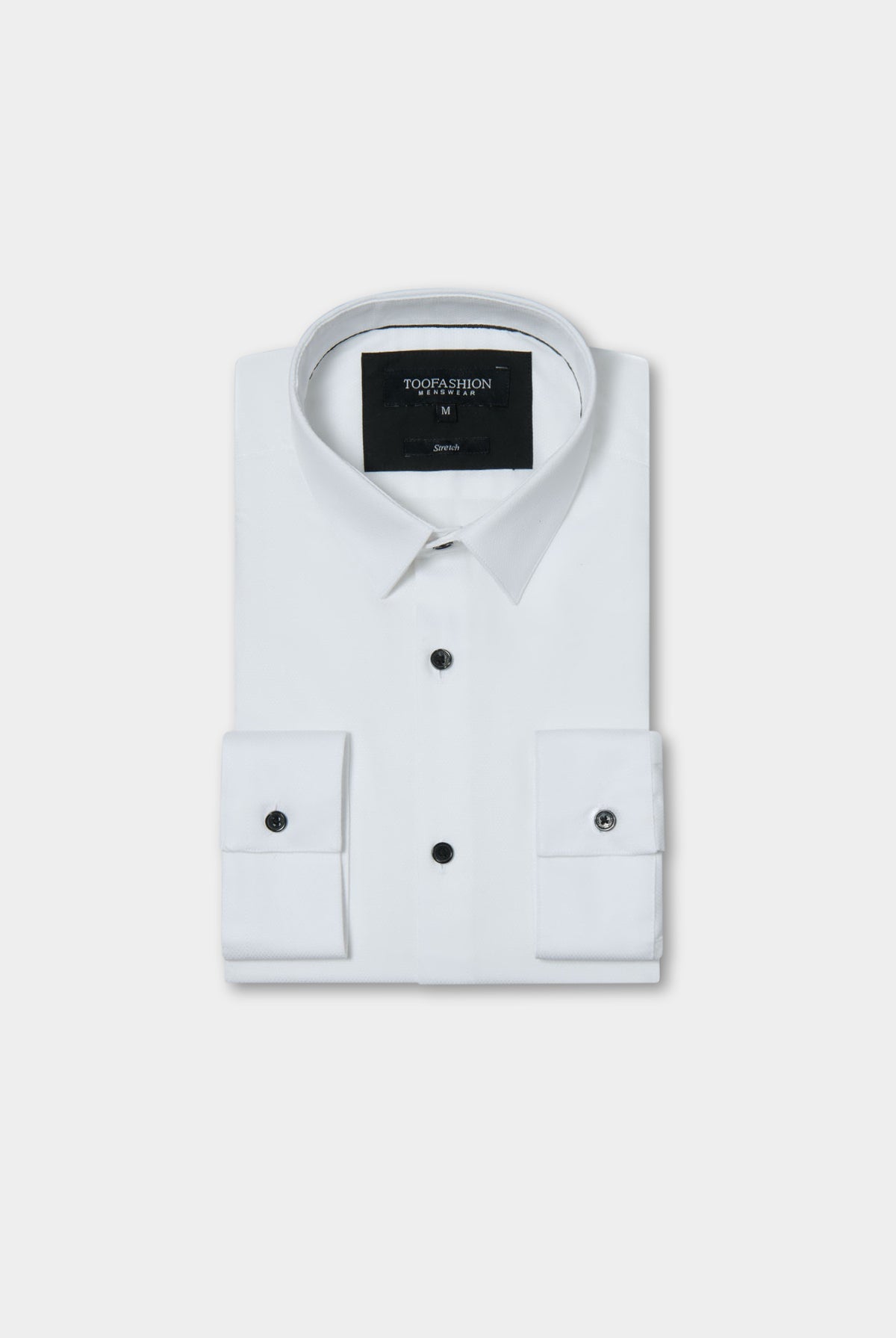 Chemise texturée en coton stretch slim fit Jerem, col classique