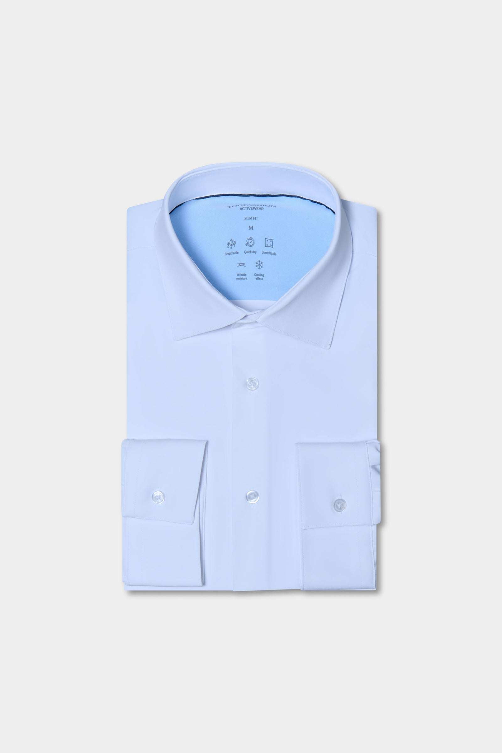 Chemise en twill stretch infroissable ligne activewear, Jerem