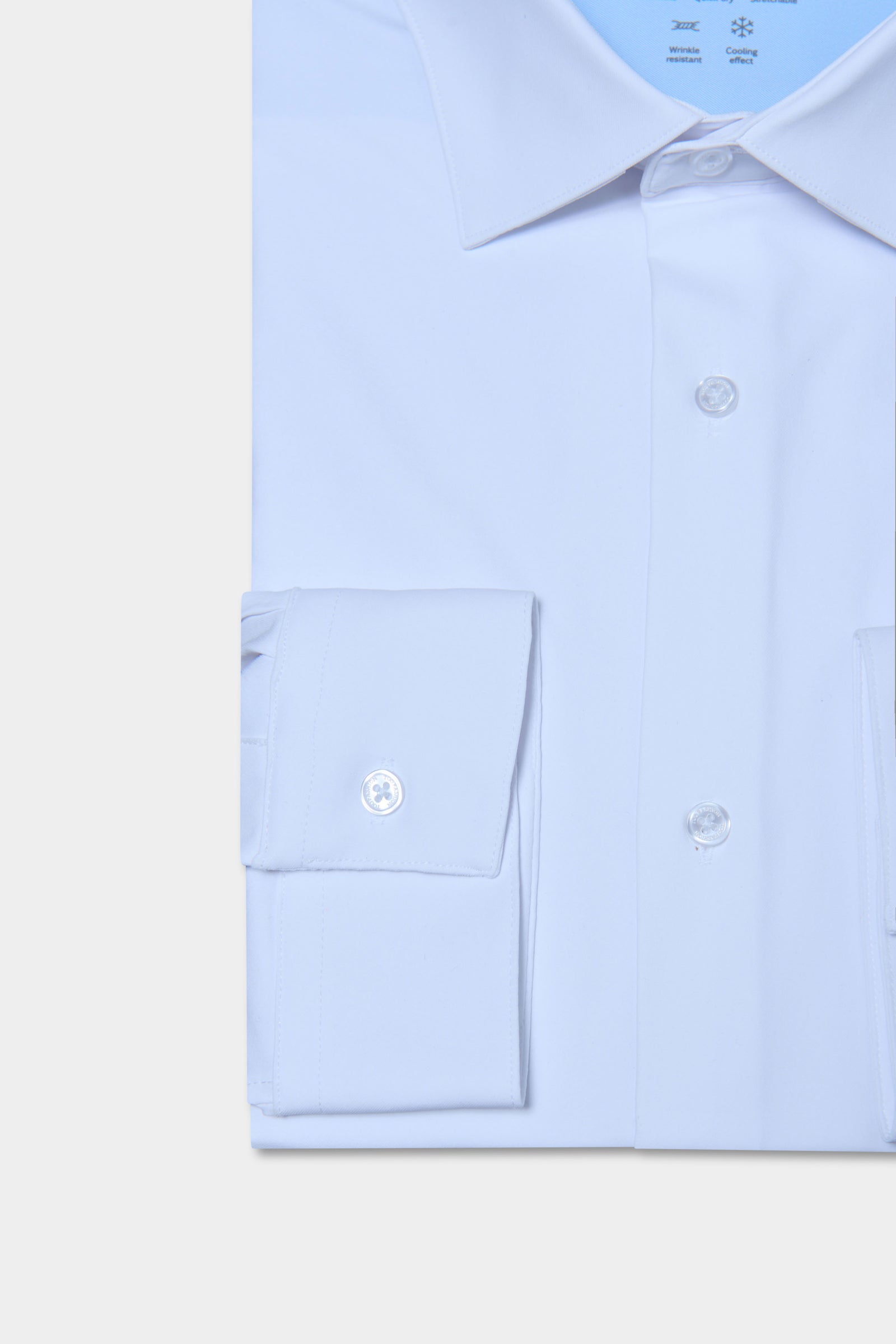 Chemise, twill stretch infroissable ligne activewear Jerem, col semi-italien vue 6