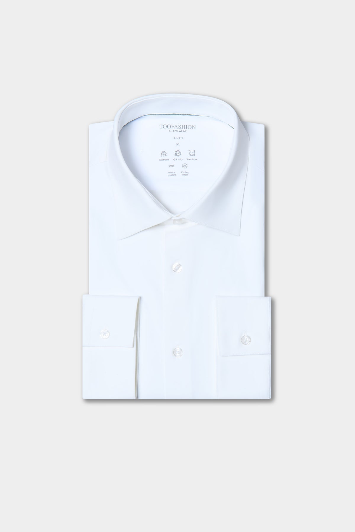 Chemise slim en twill stretch infroissable