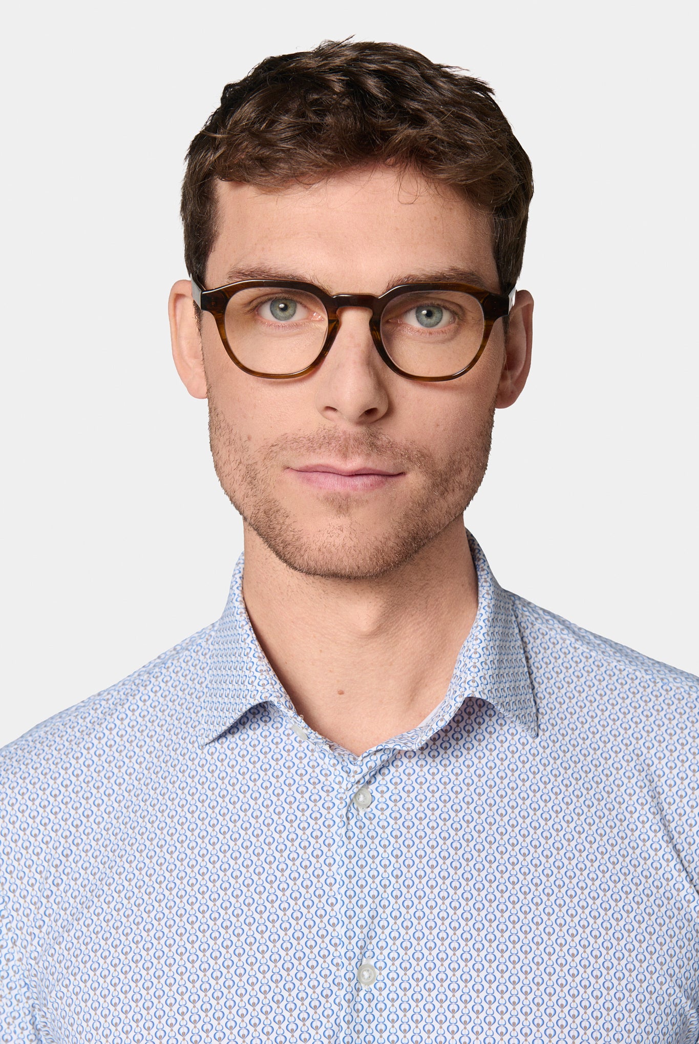 Chemise active stretch et infroissable Jerem, col semi-italien vue 3