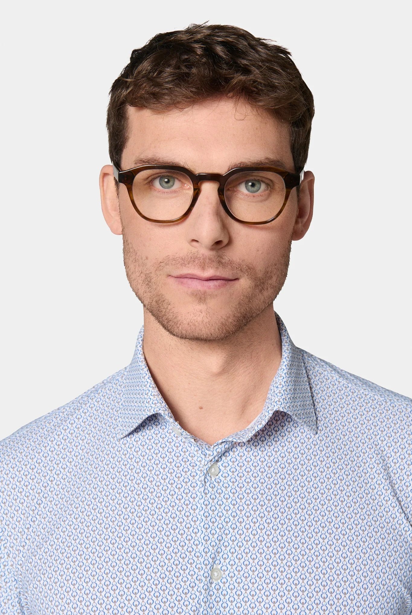 Chemise active stretch et infroissable Jerem, col semi-italien vue 3