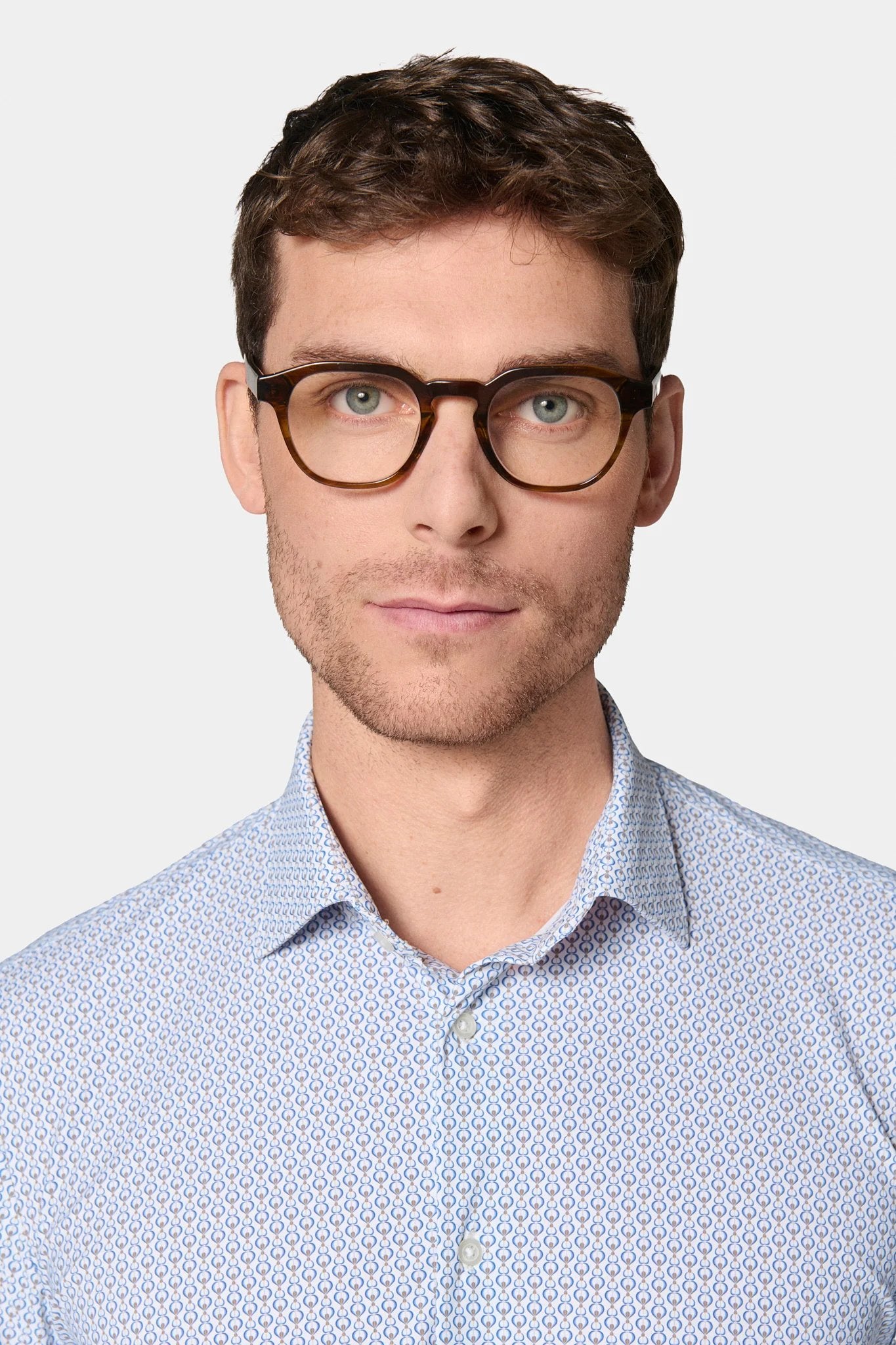 Chemise active stretch et infroissable Jerem, col semi-italien vue 3