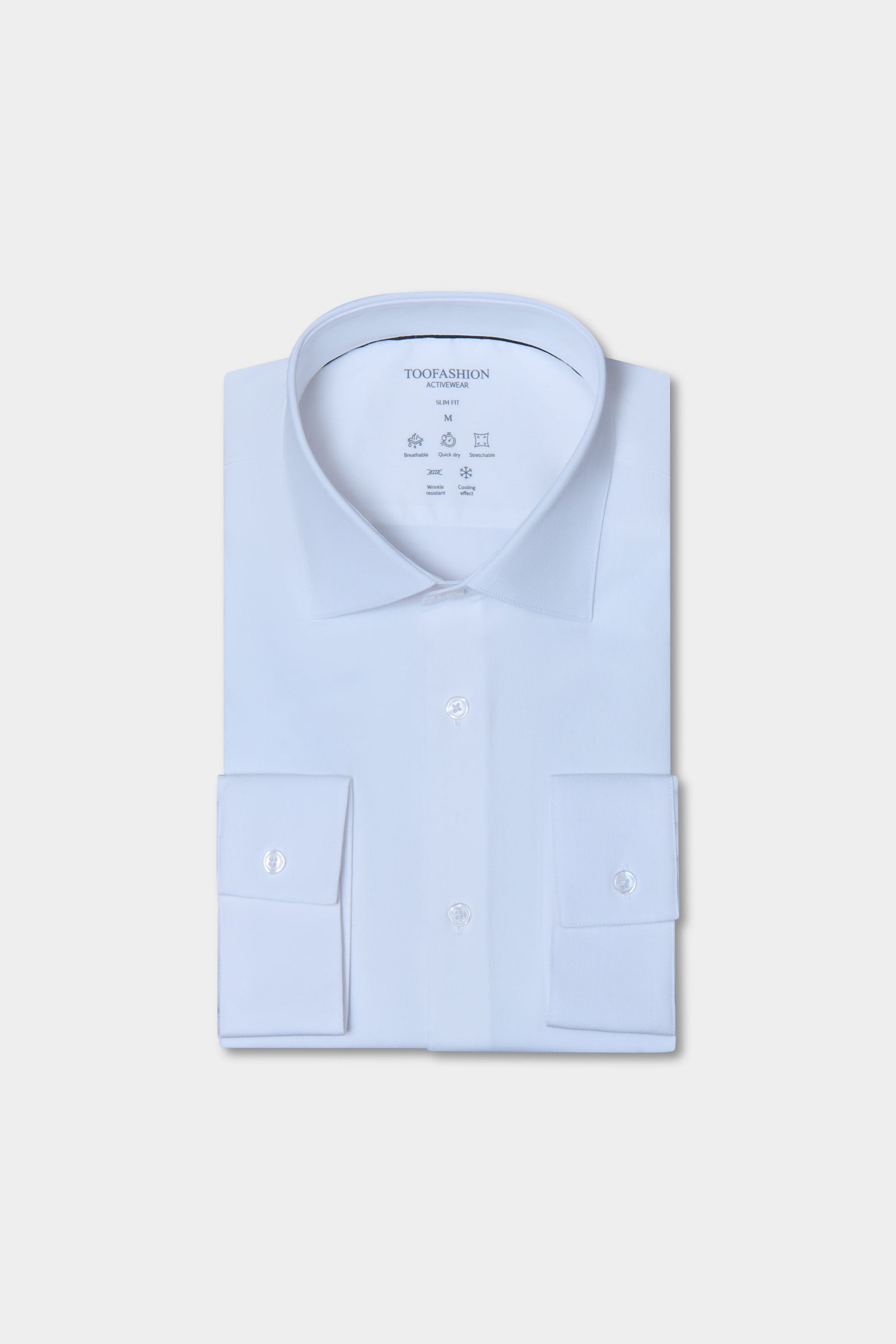 Chemise stretch infroissable col semi-italien Jerem, col semi-italien vue 6