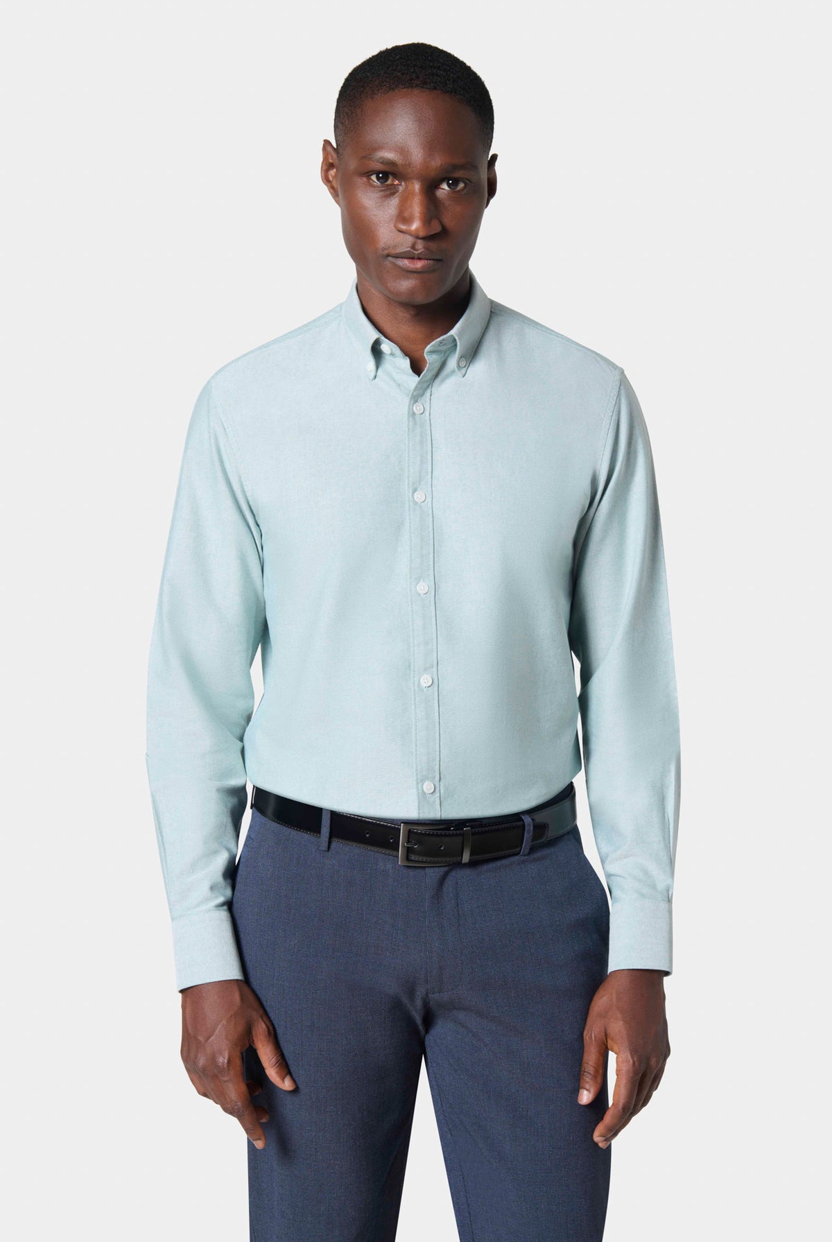 Chemise col boutonné en oxford de coton Jerem Paris
