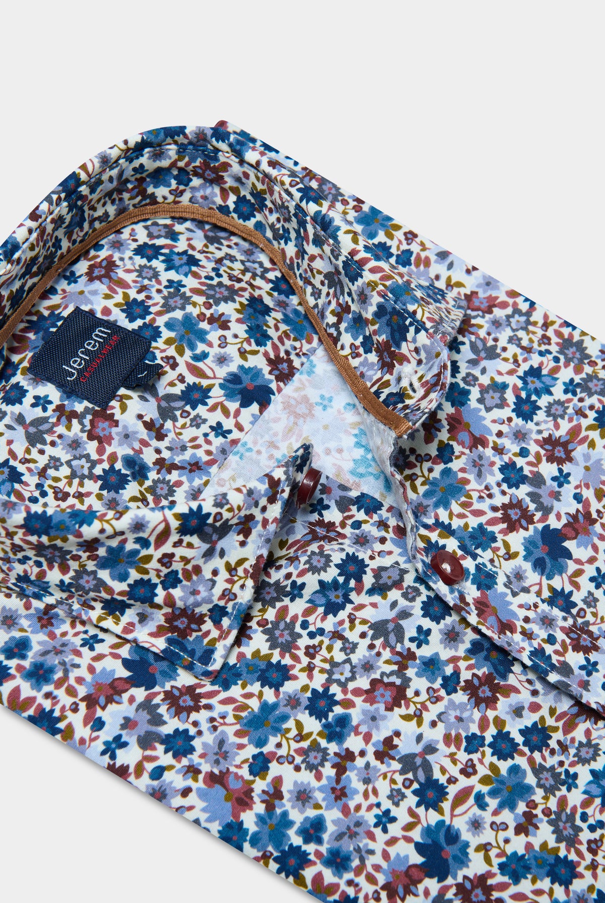 Manteau mi-long col montant à plastron amovible