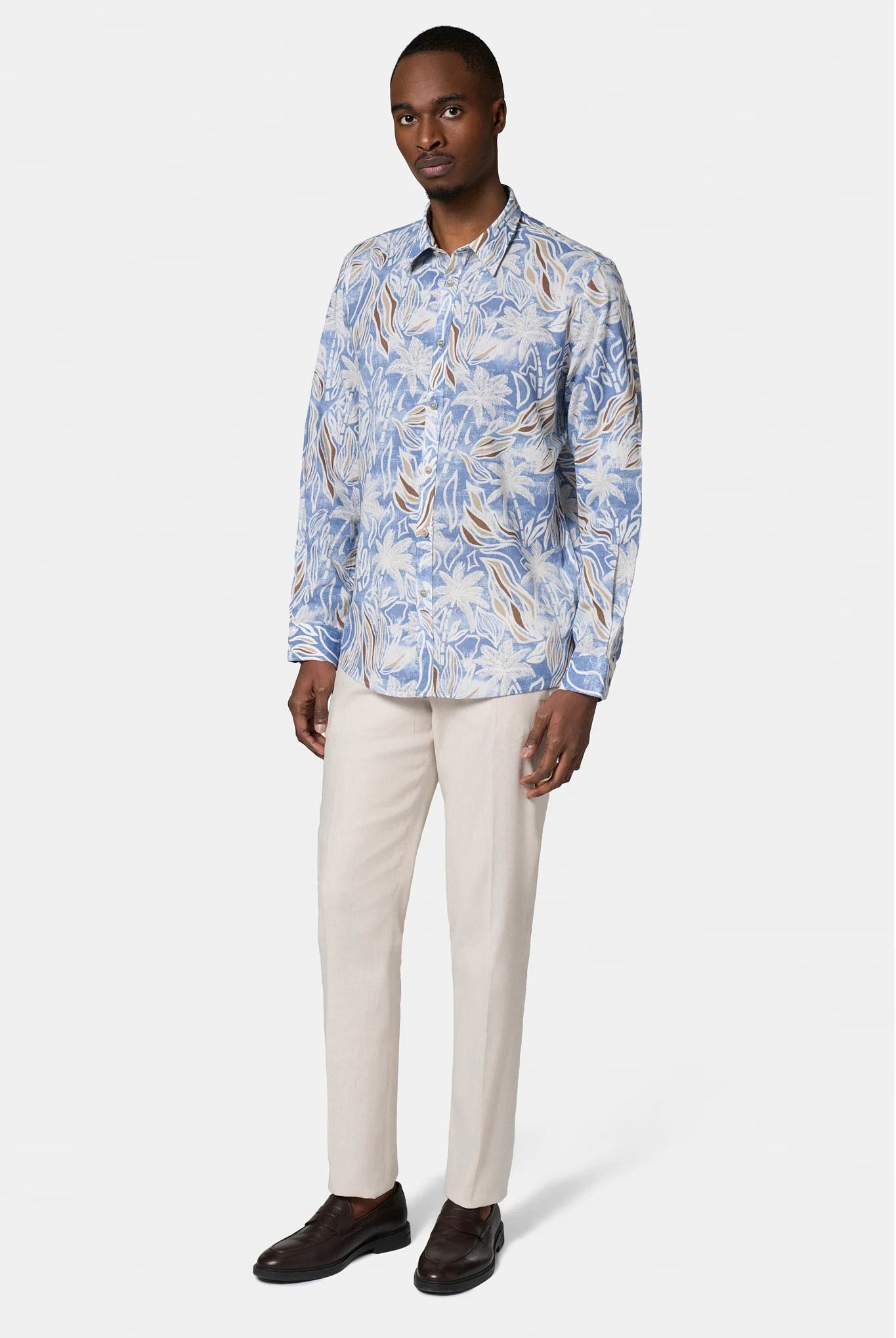 Chemise imprimée Jerem, coupe confortable, col classique