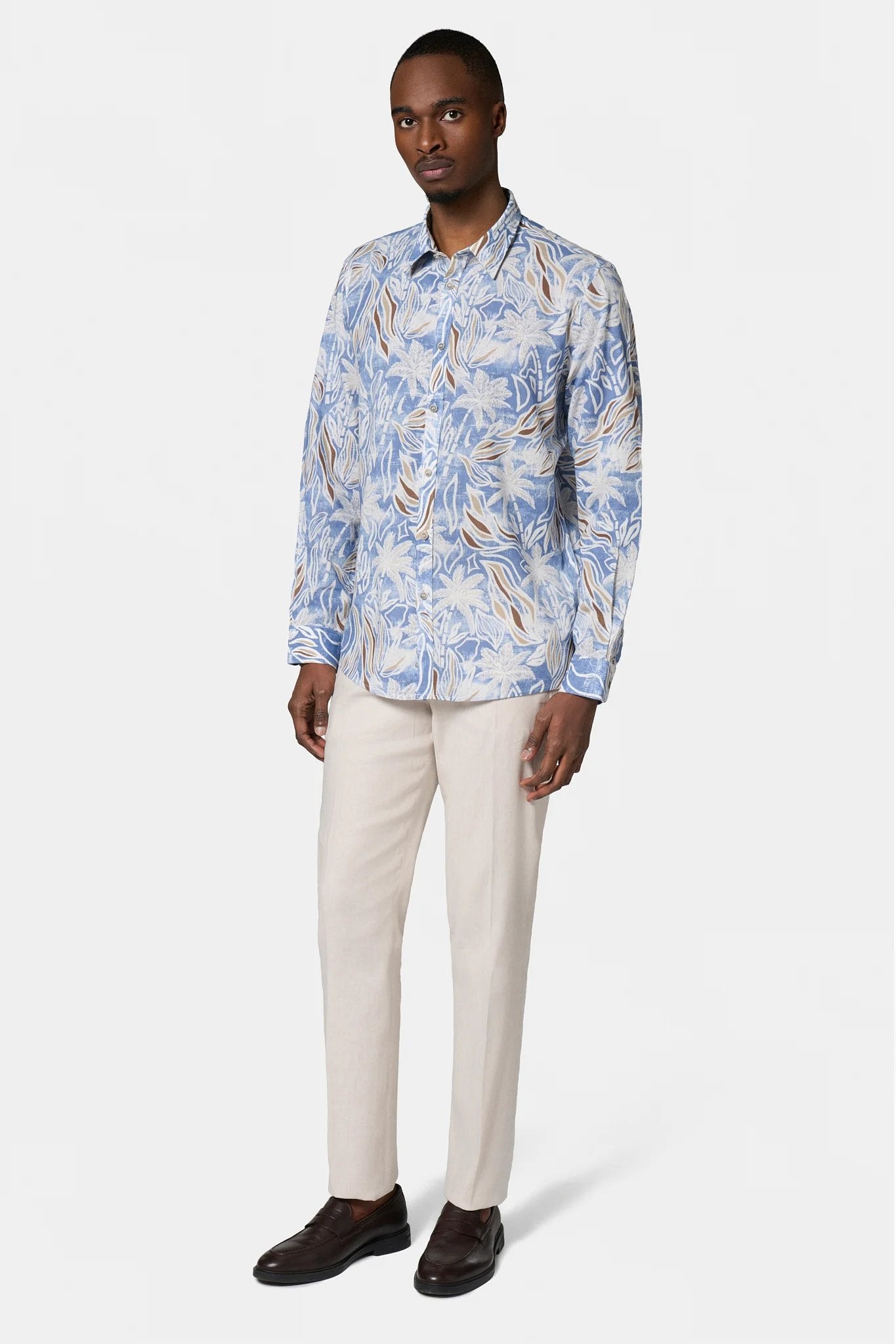 Chemise imprimée Jerem, coupe confortable, col classique