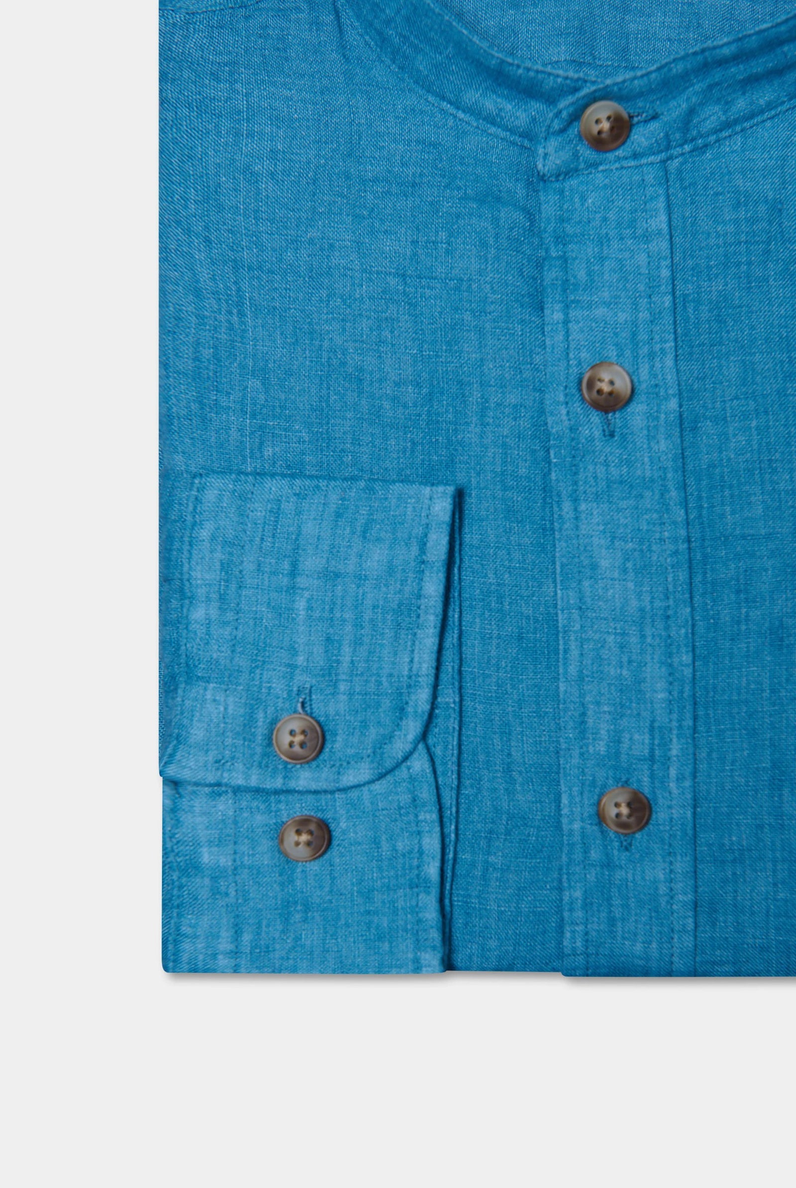 Chemise en lin col mao Jerem, col mao