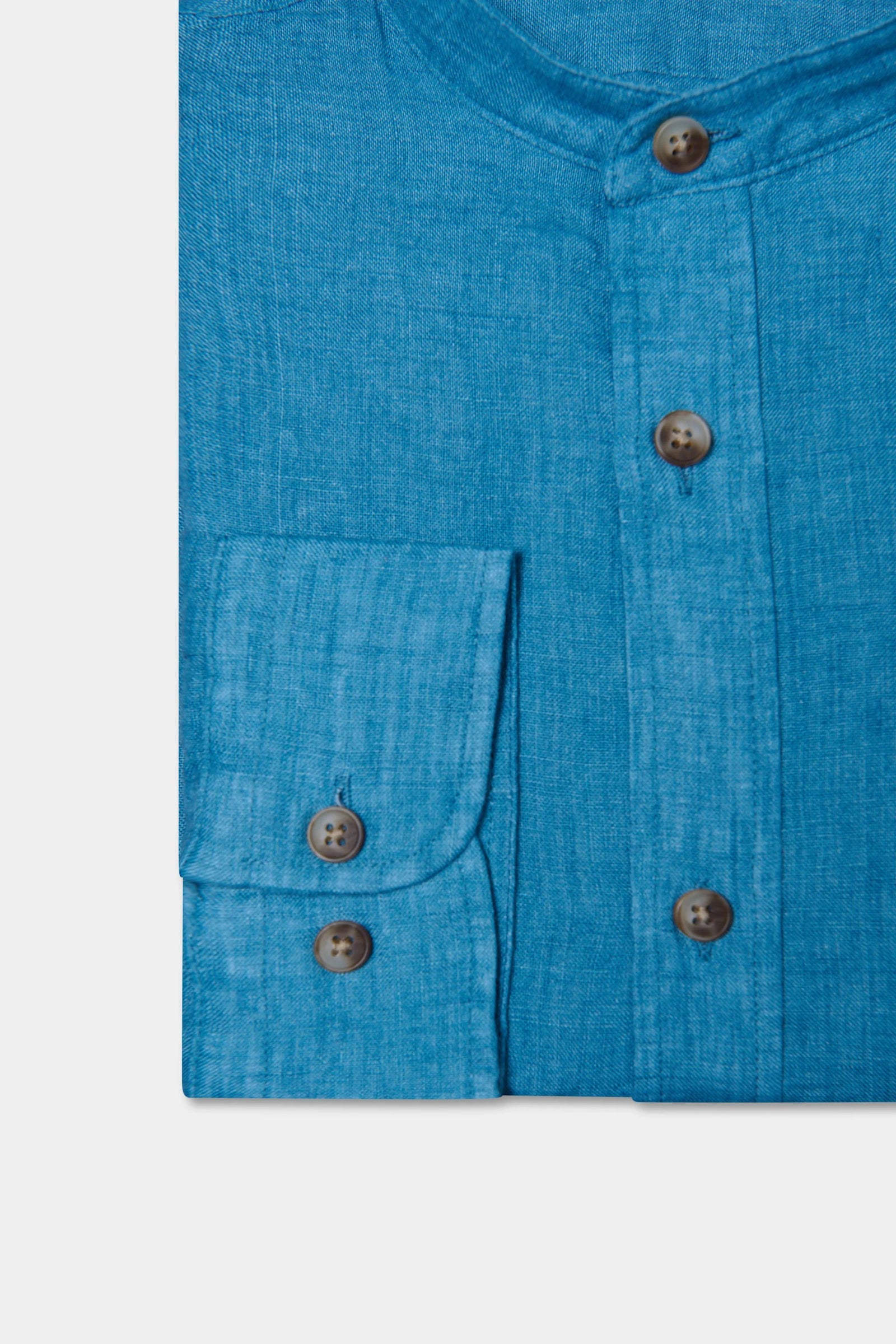 Chemise en lin col mao Jerem, col mao