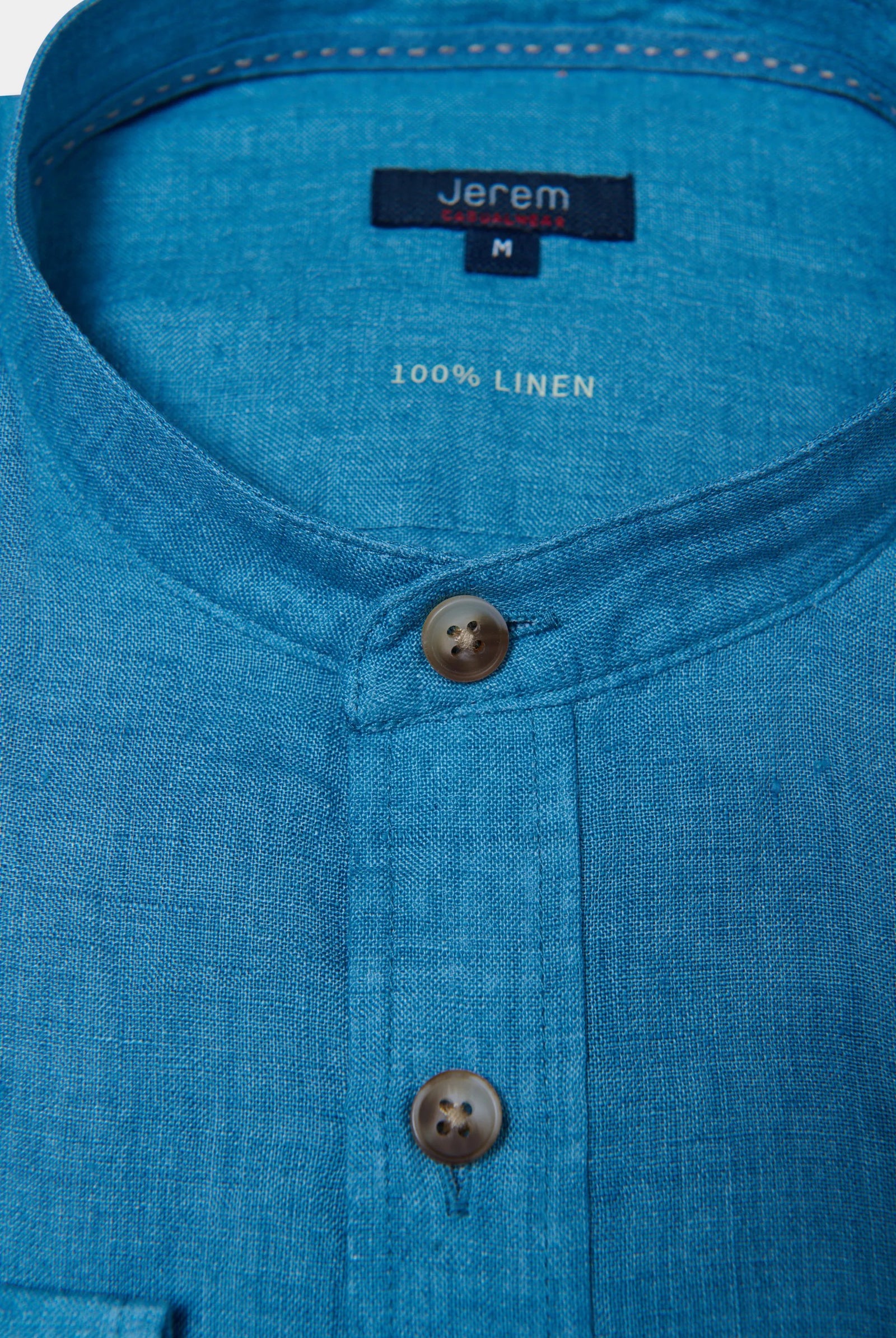 Chemise, lin col mao Jerem, col mao