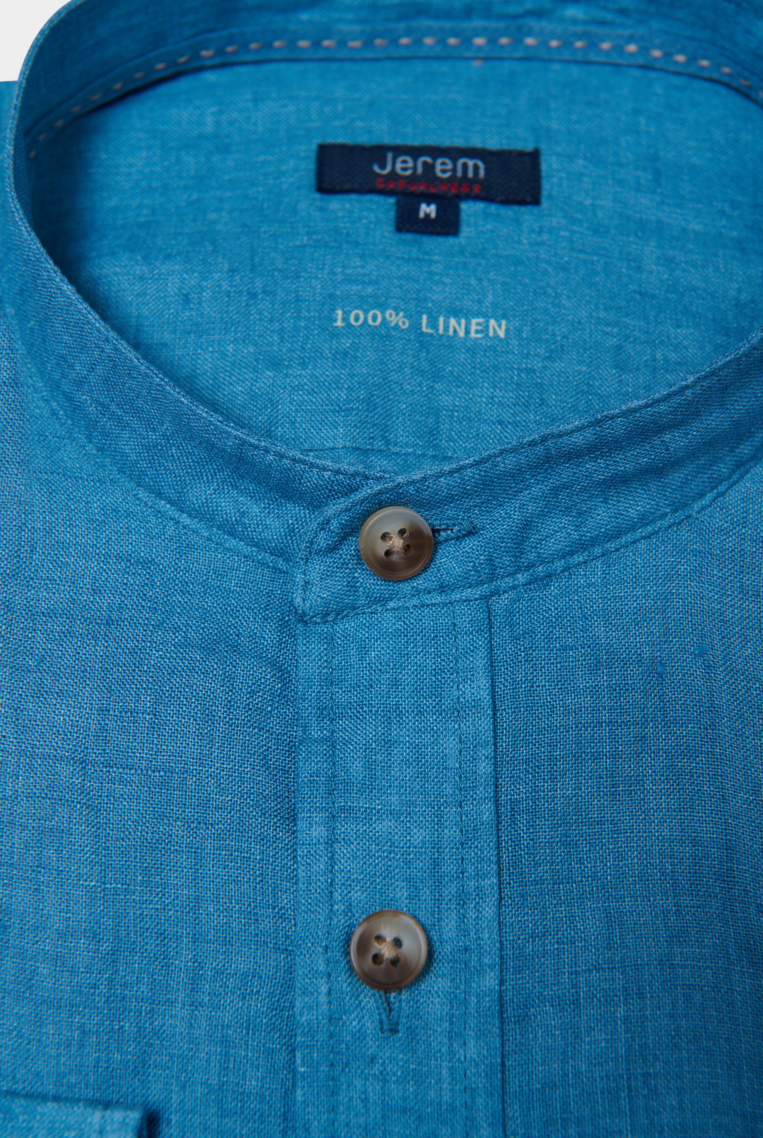 Chemise, lin col mao Jerem, col mao