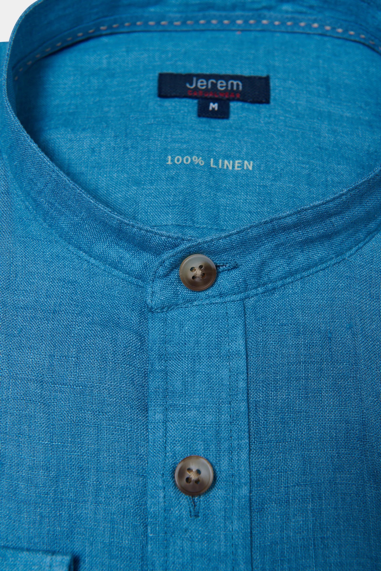 Chemise, lin col mao Jerem, col mao