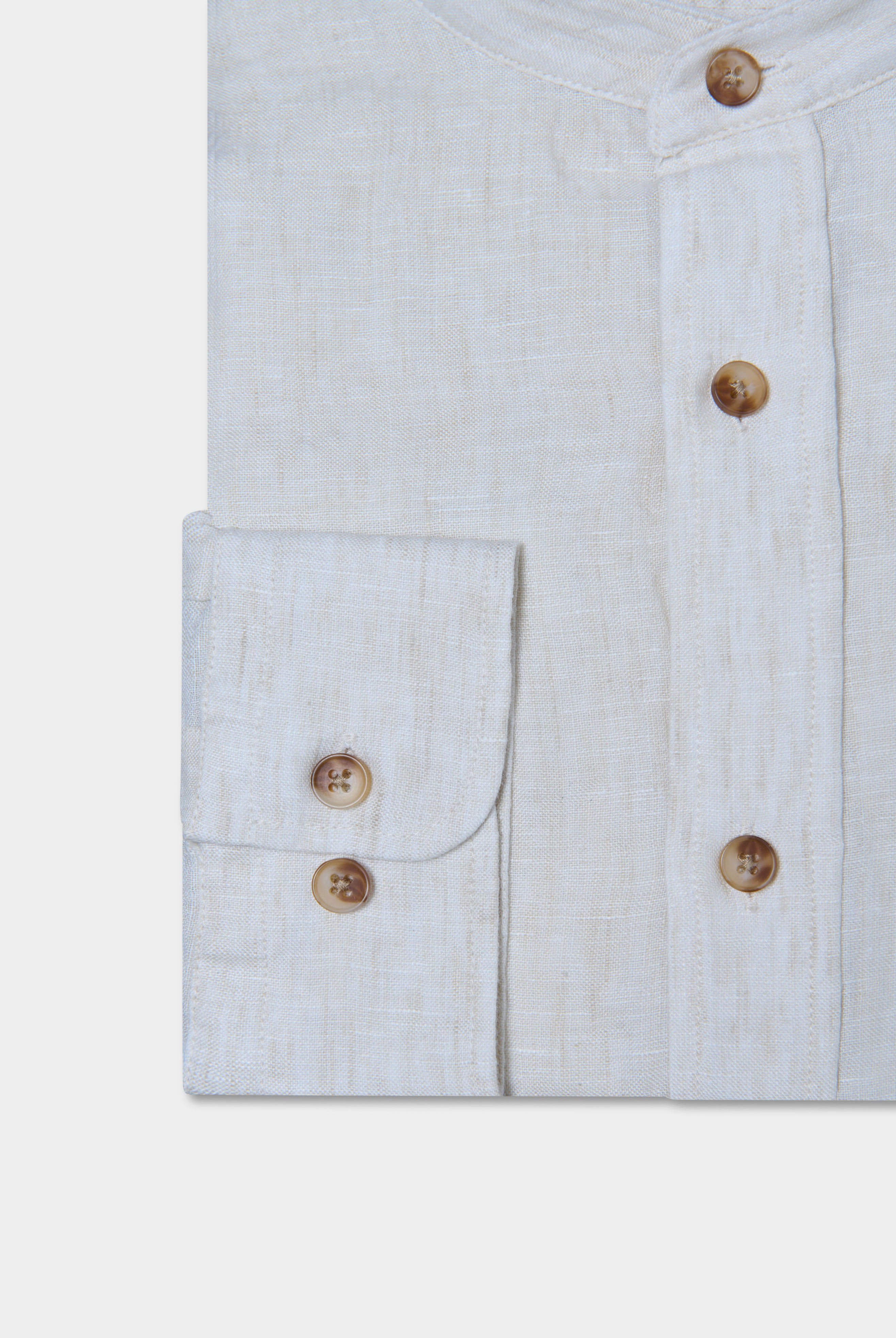 Chemise en lin col mao Jerem, coupe confortable