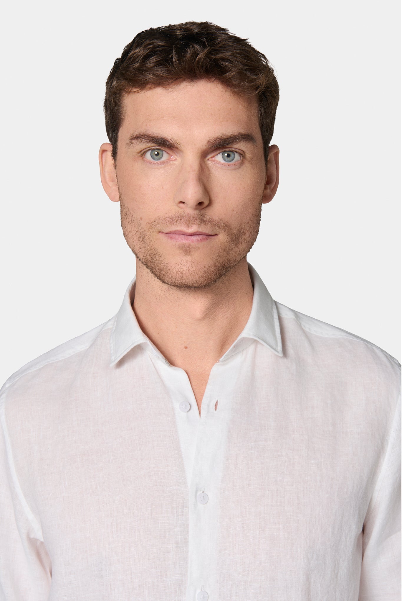 Chemise, pur lin coupe confortable Jerem, coupe confortable, col classique