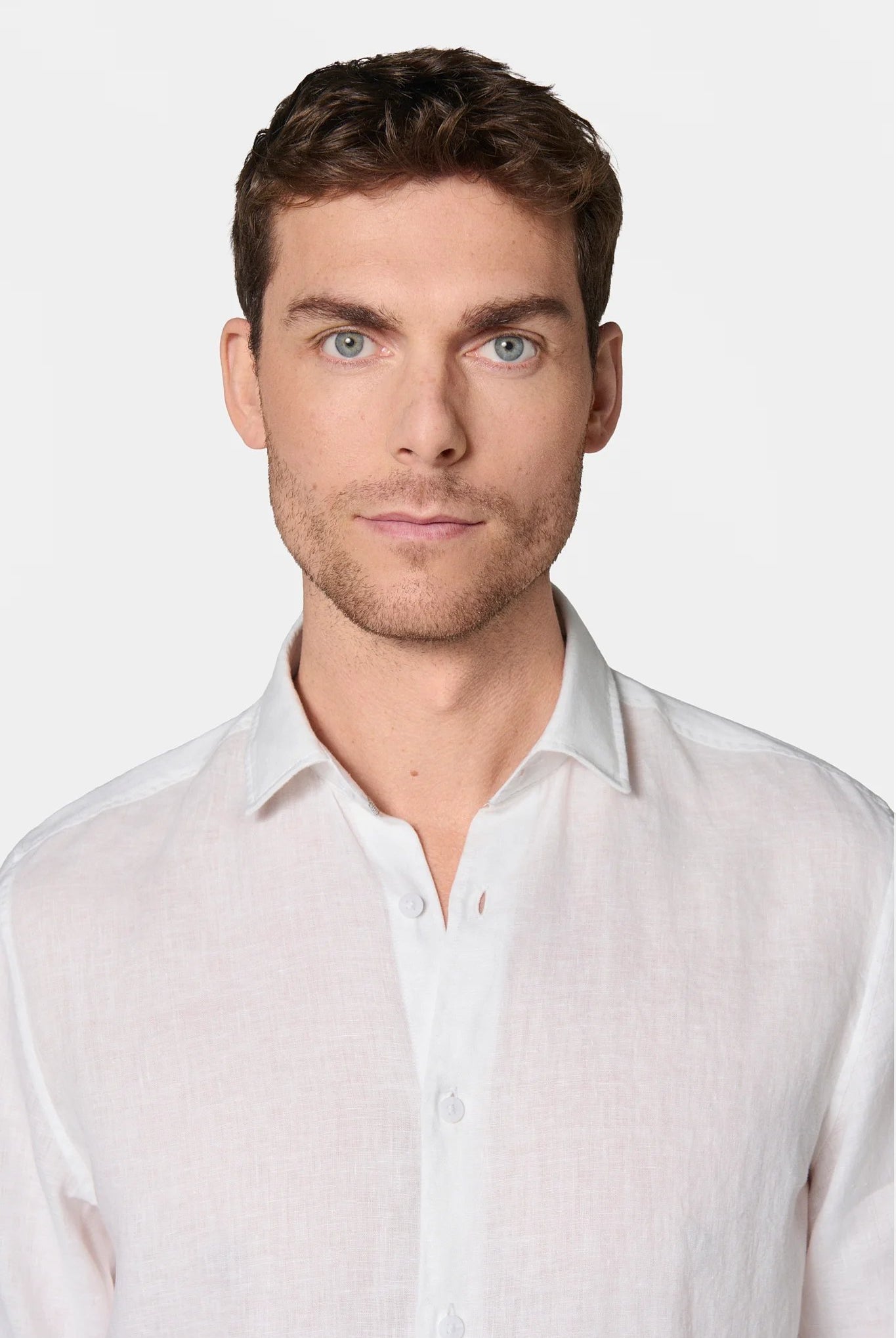 Chemise, pur lin coupe confortable Jerem, coupe confortable, col classique