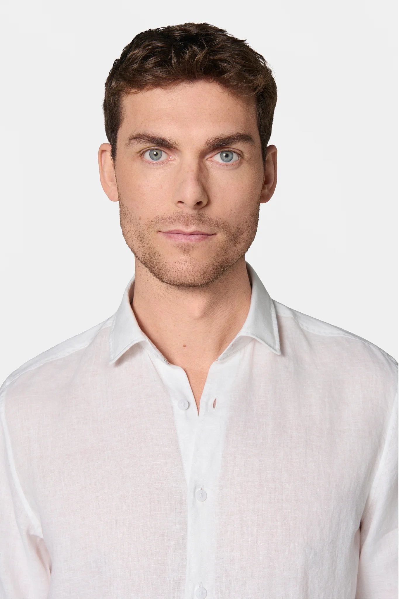 Chemise, pur lin coupe confortable Jerem, coupe confortable, col classique