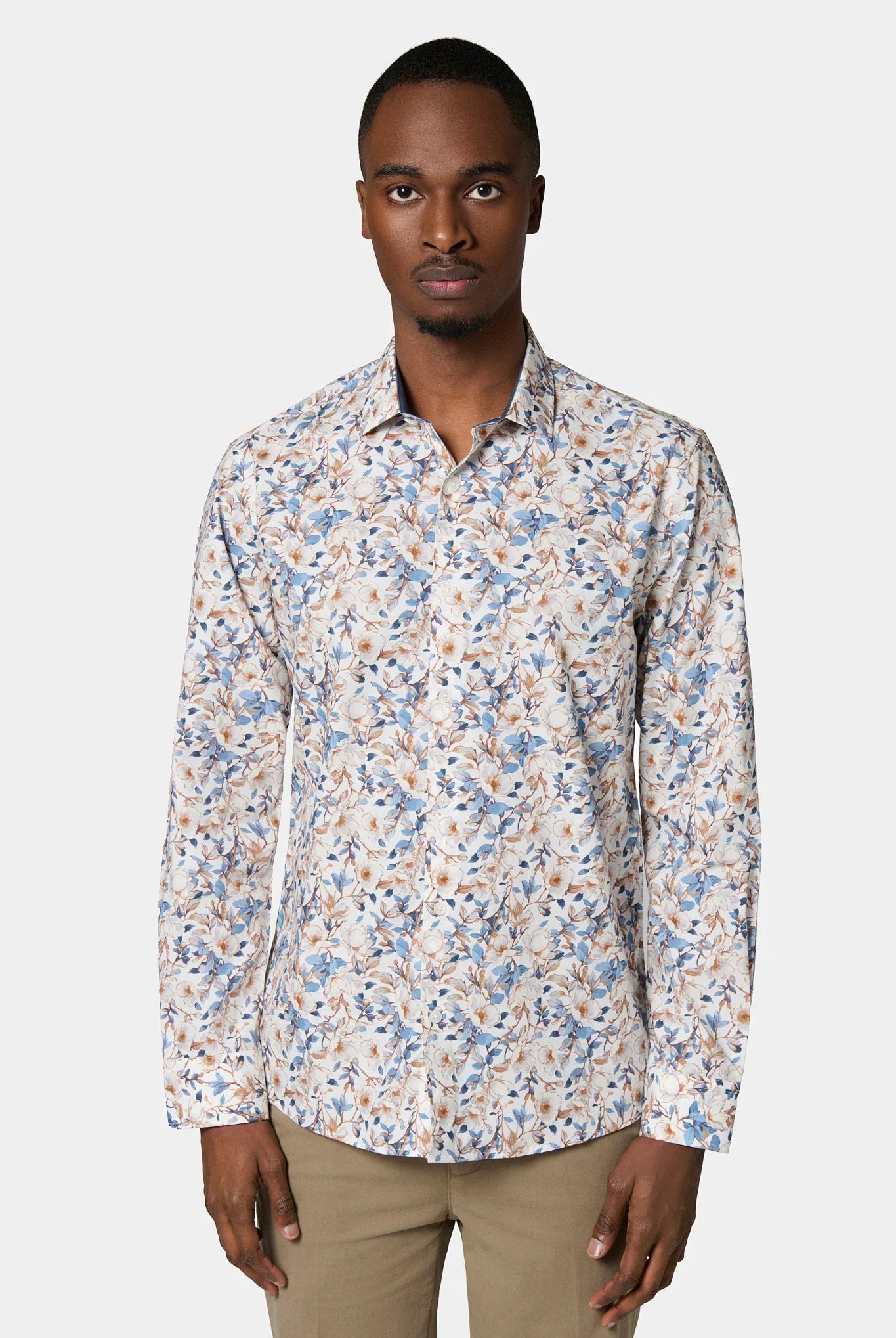 Chemise imprimée fleurie Jerem vue 3