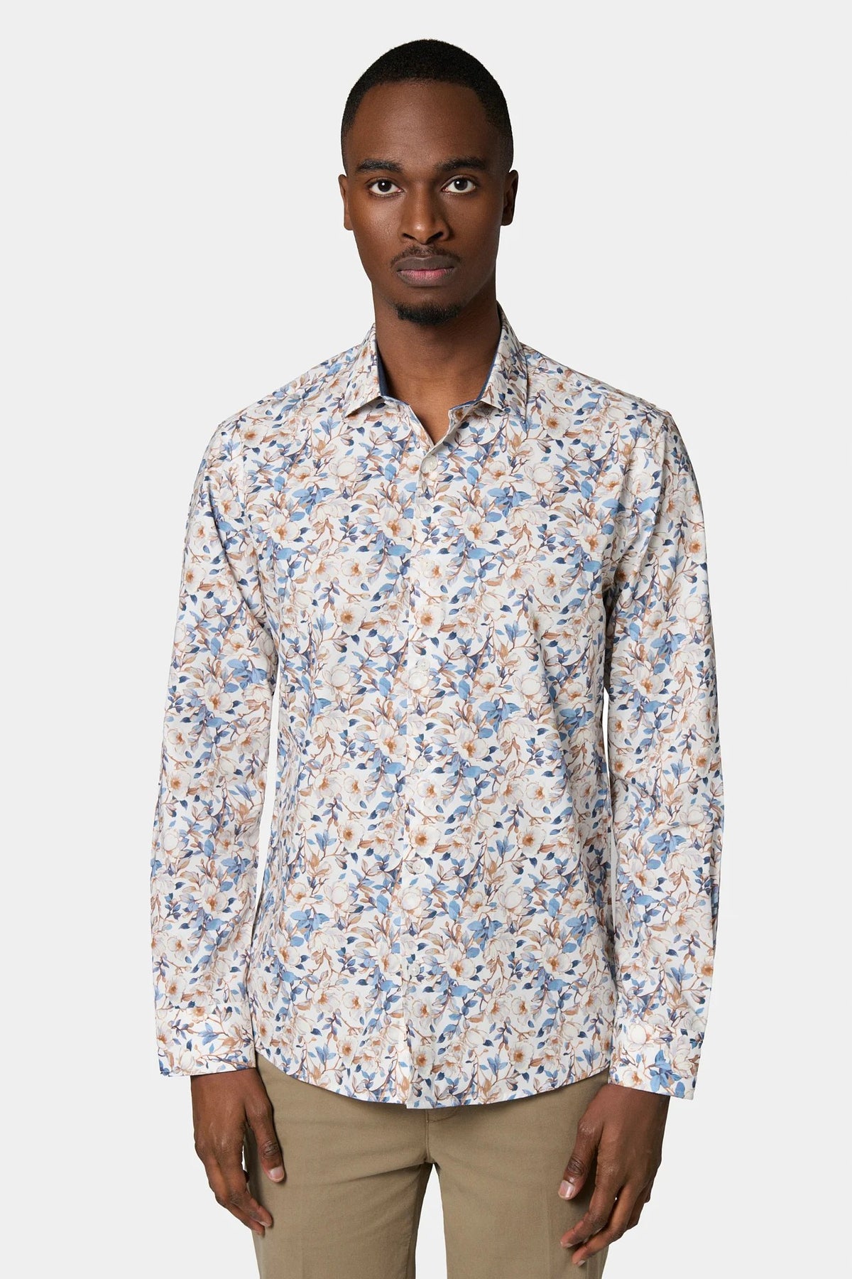Chemise imprimée fleurie Jerem vue 3