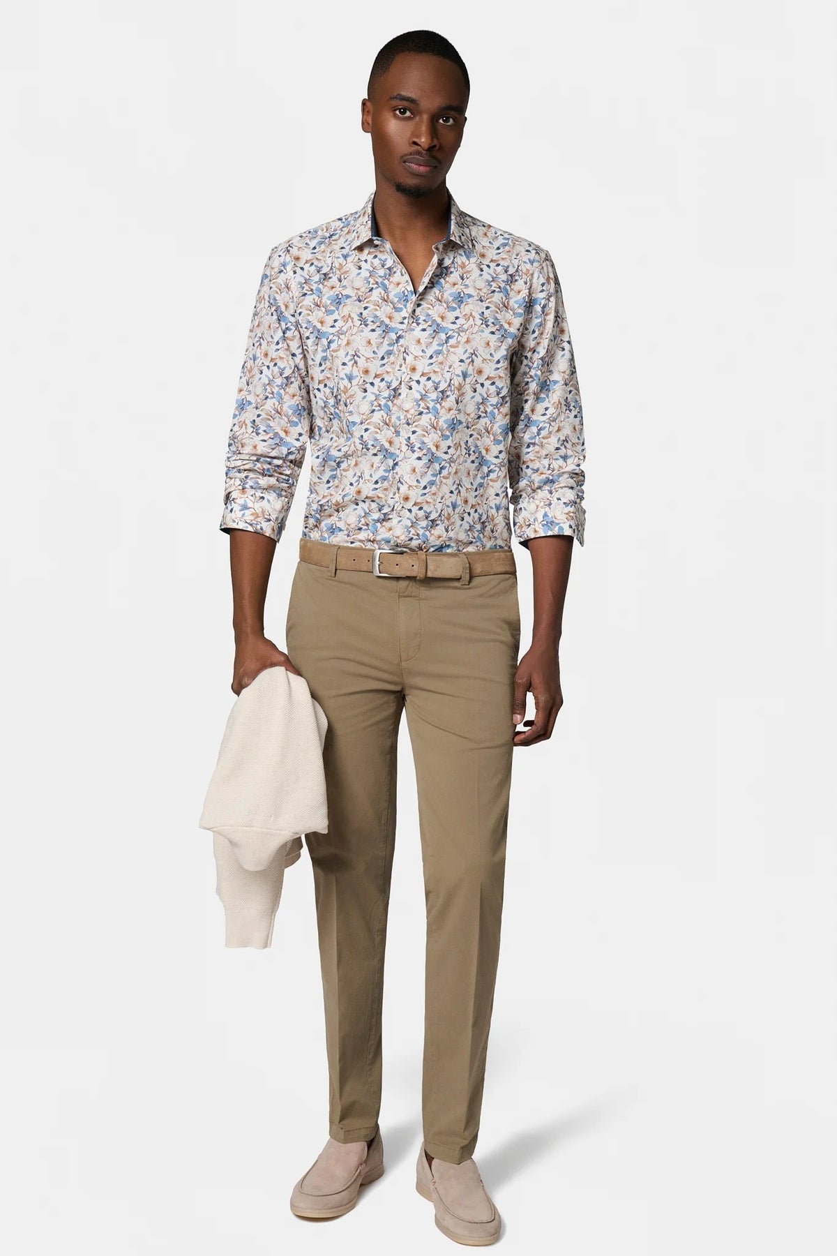 Chemise imprimée fleurie Jerem vue 4