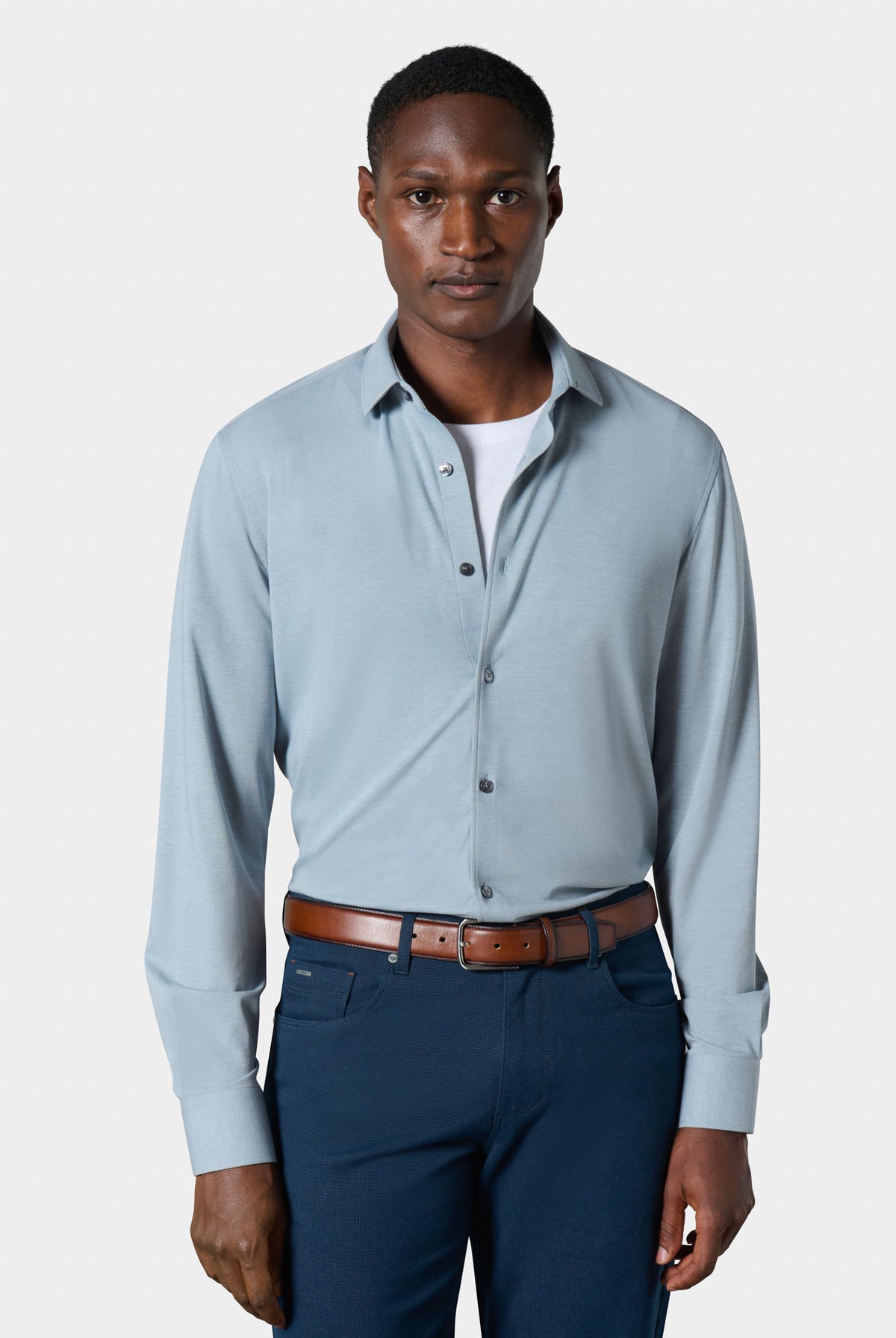 Pantalon de costume en pure laine vierge stretch