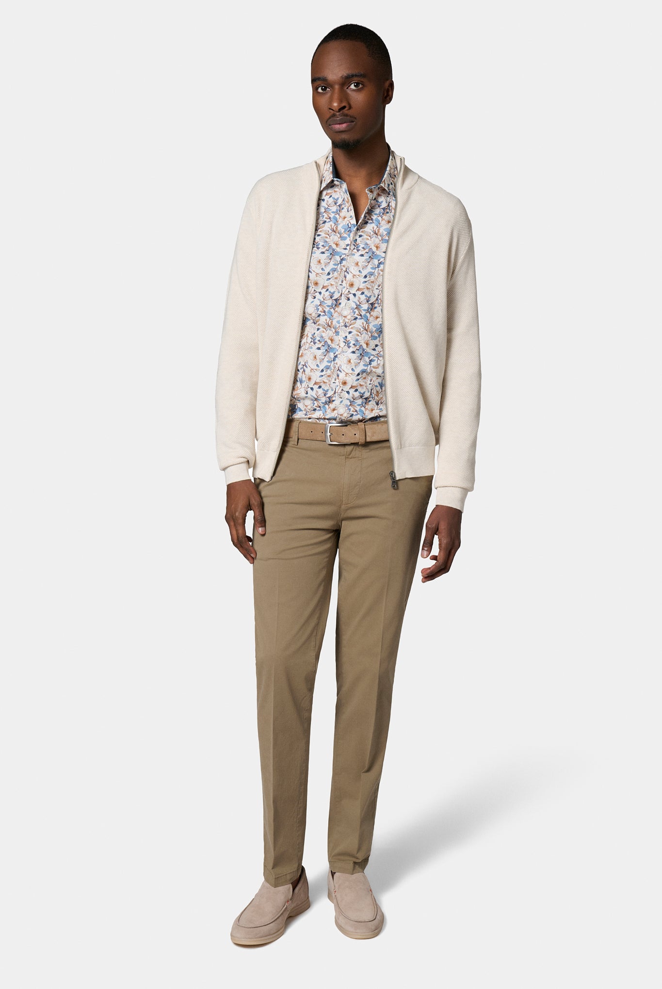 Gilet zippé col montant Jerem, coloris écru vue 3