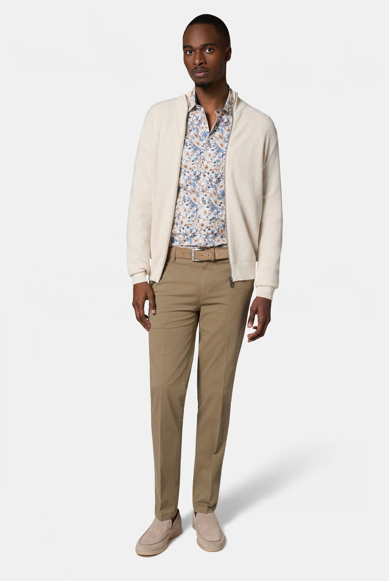 Gilet zippé col montant Jerem, coloris écru vue 3