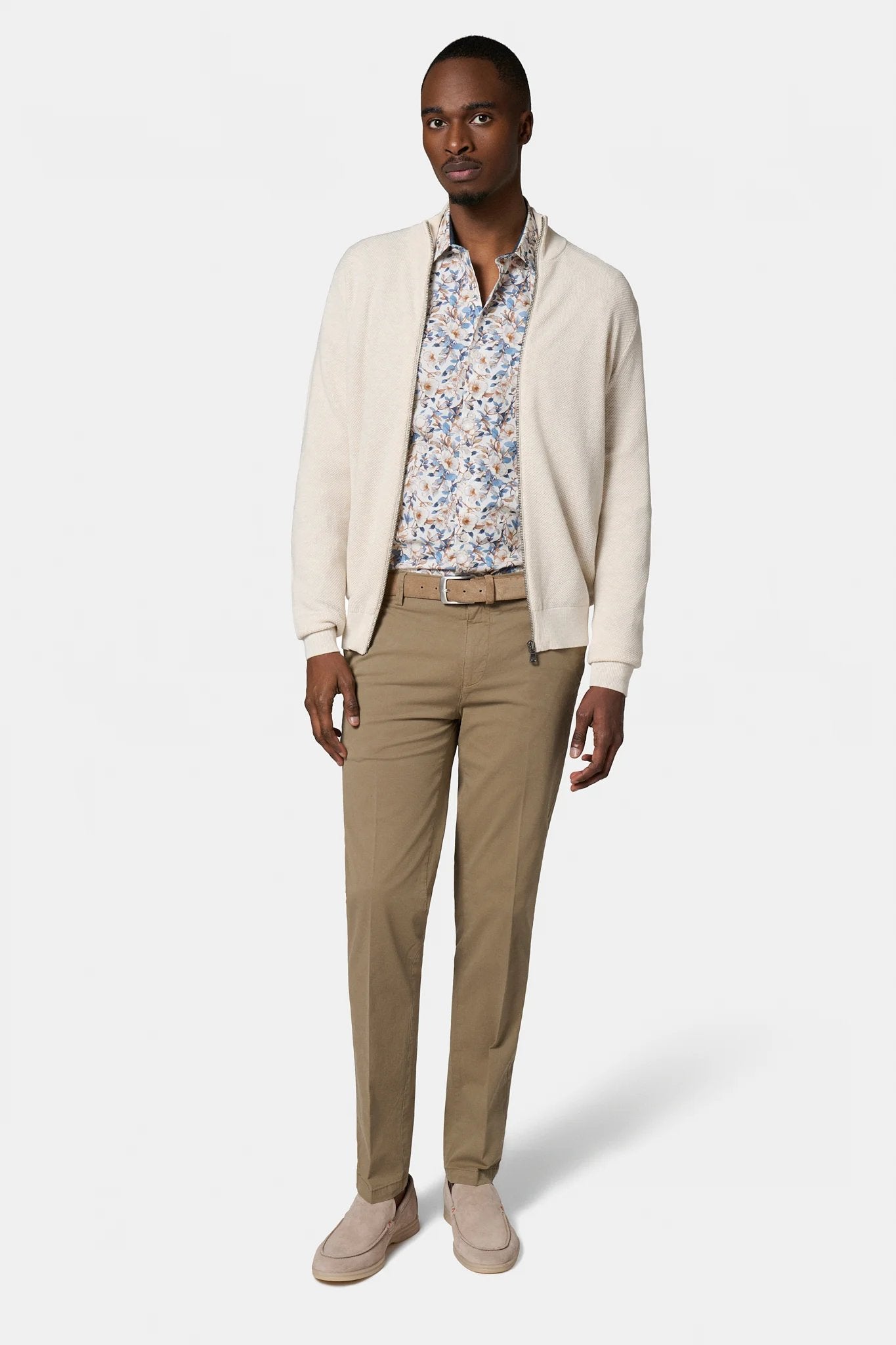Gilet zippé col montant Jerem, coloris écru vue 3