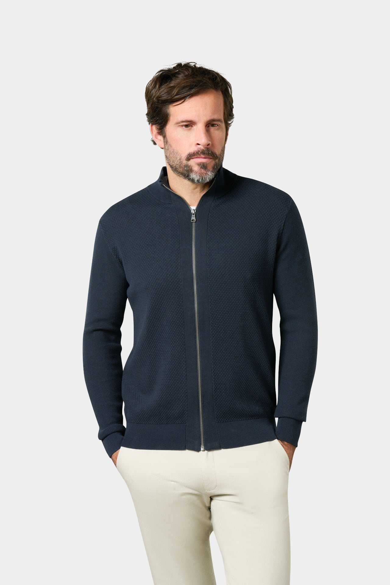 Pull zippé col montant goral Jerem, coloris noir