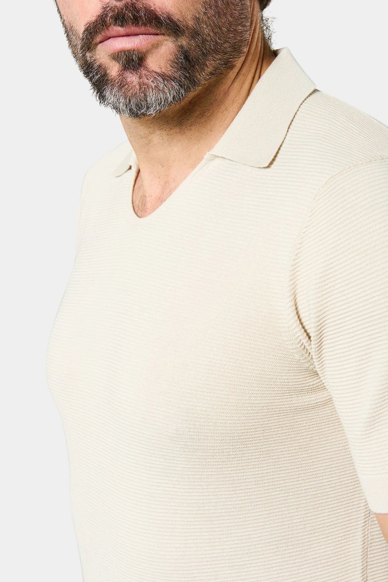 Pull manche courte col polo ouvert magda Jerem, manches courtes