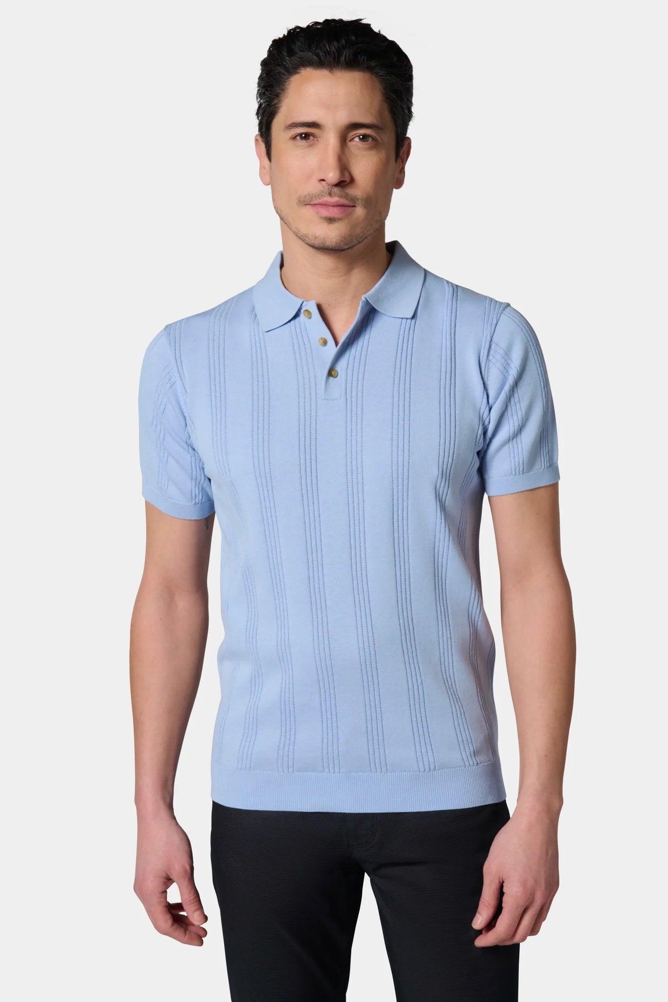 Pull manche courte col polo Jerem, col polo vue 7