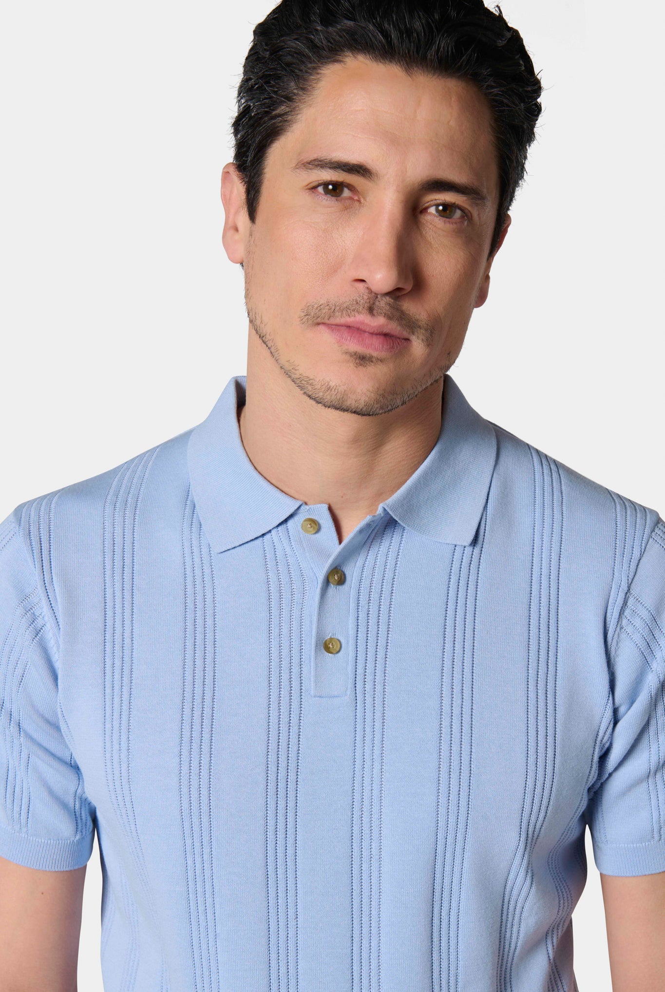 Pull manche courte col polo Jerem, col polo vue 8