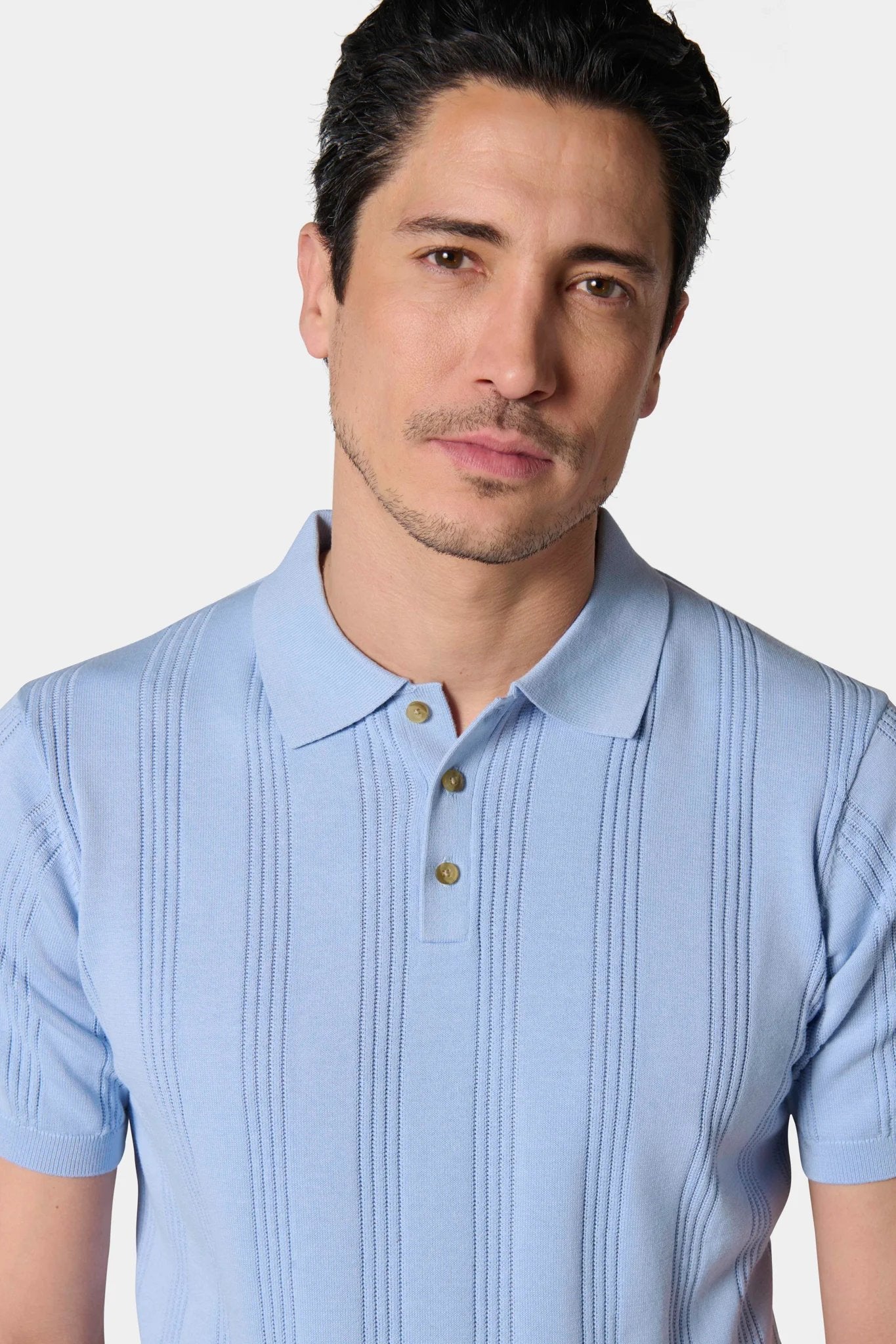 Pull manche courte col polo Jerem, col polo vue 8