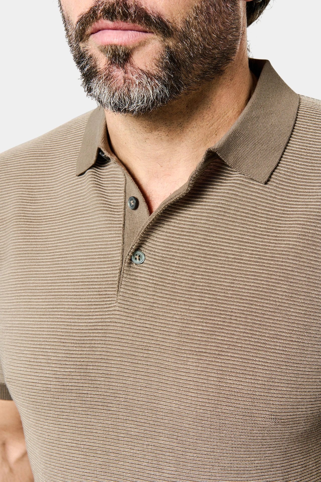 Pull manche courte col polo ouvert matin Jerem, coupe droite, manches courtes vue 6