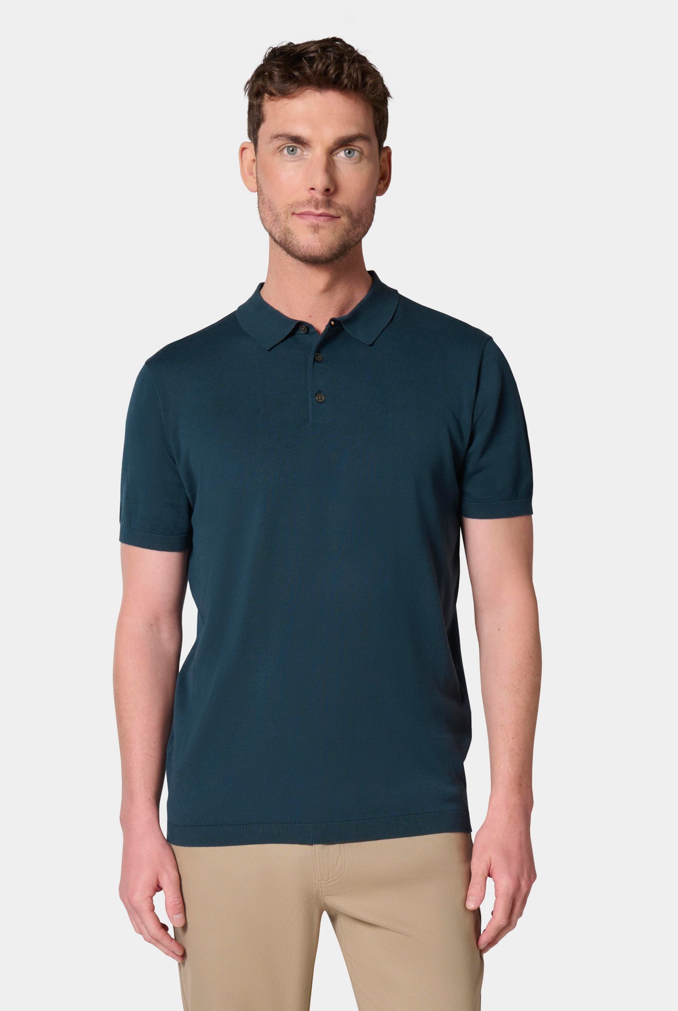 Pull manche courte col polo Jerem, col polo